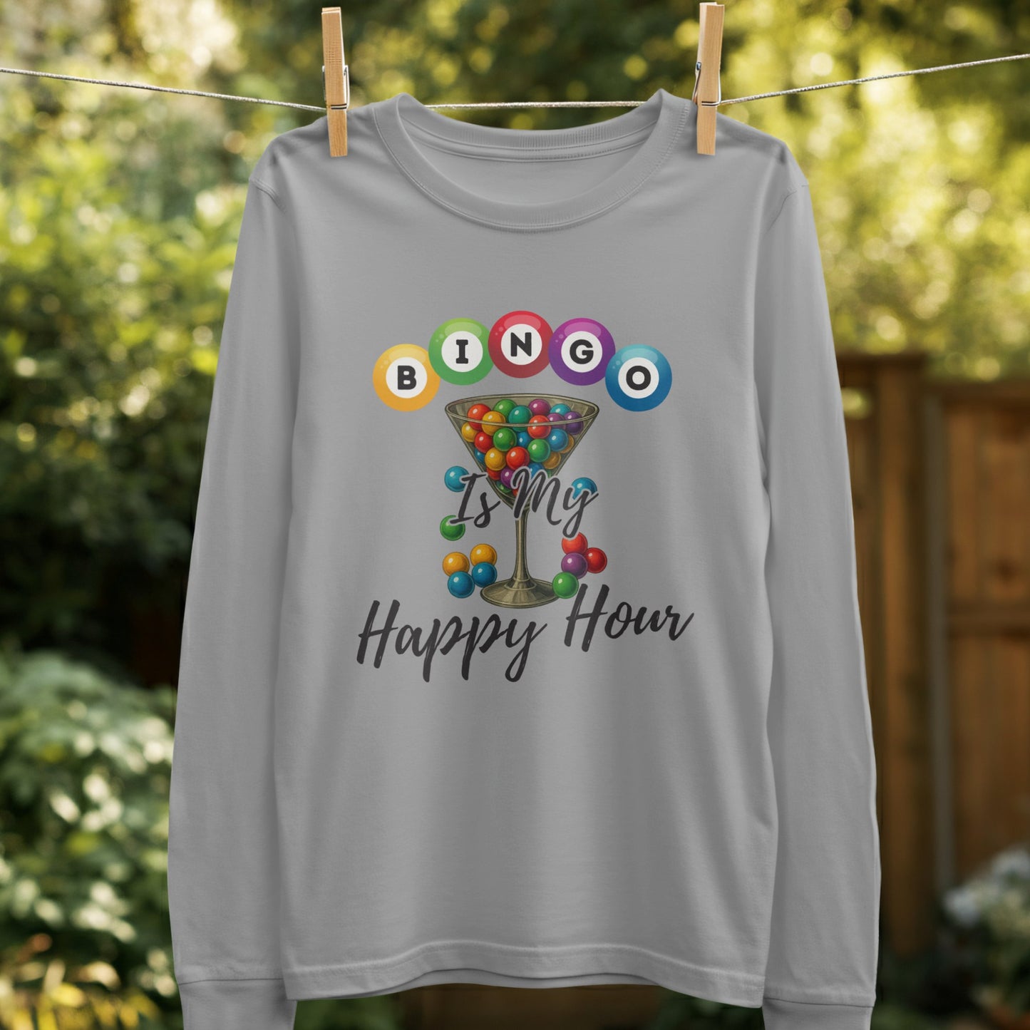 Bingo Is My Happy Hour Long Sleeve Shirt product