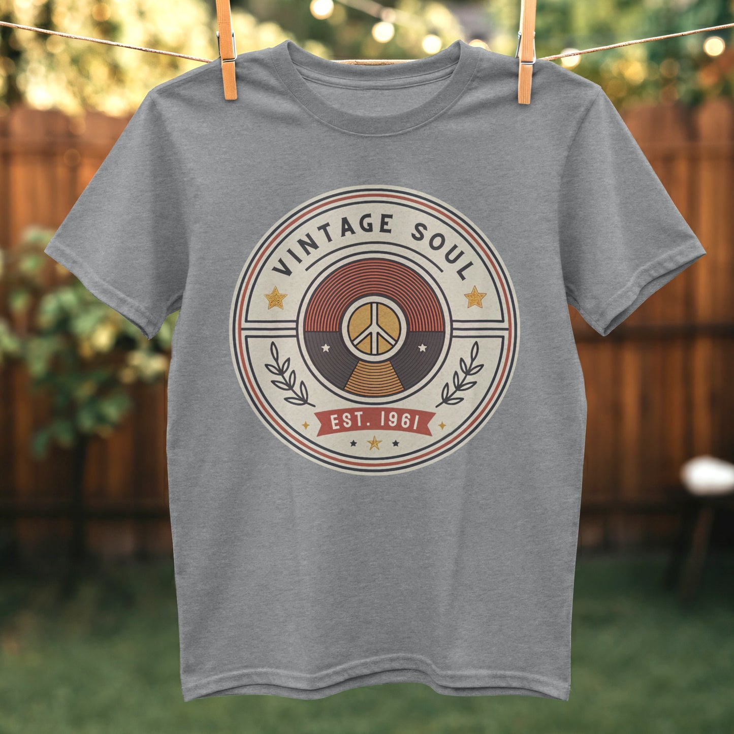 Vintage Soul Peace Sign Graphic T-shirt product type