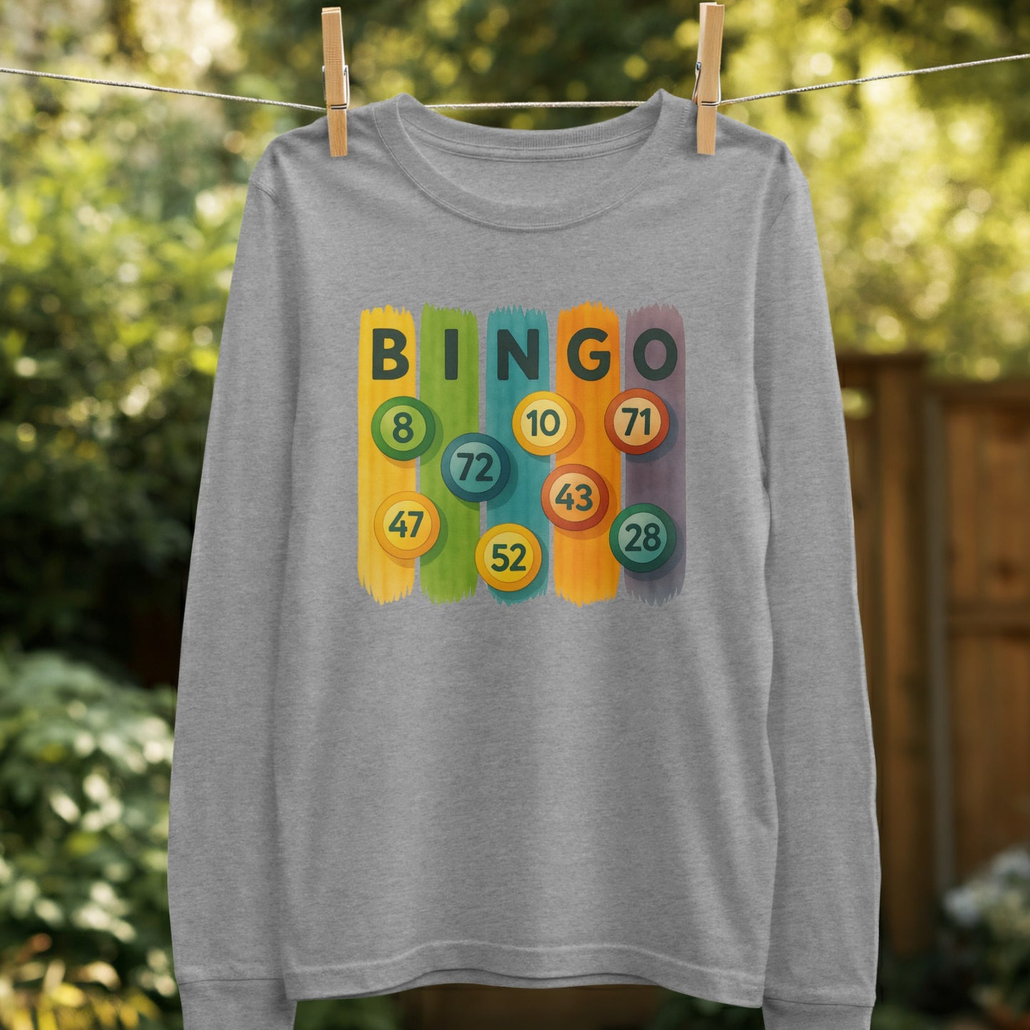 Colorful Bingo Numbers Printed Sweatshirt product type