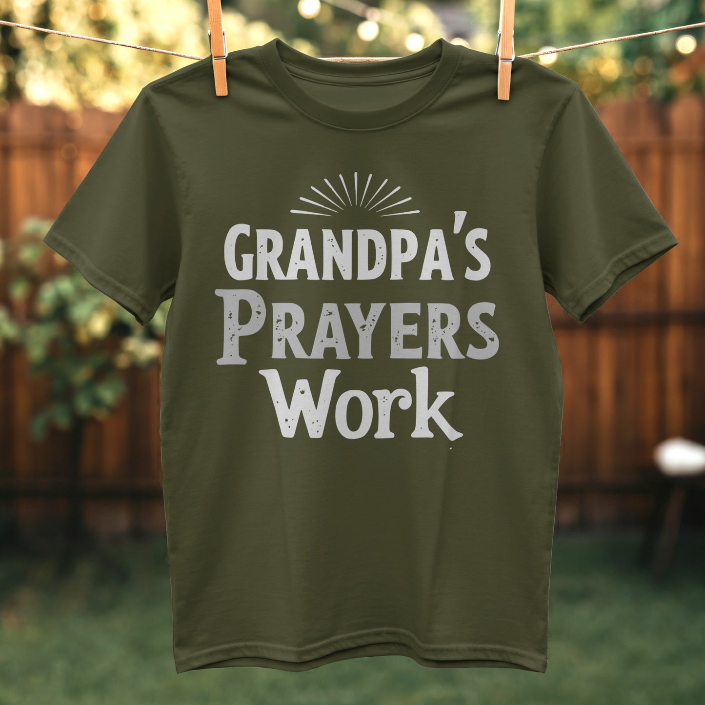 Grandpa's Prayers Work T-shirt product type