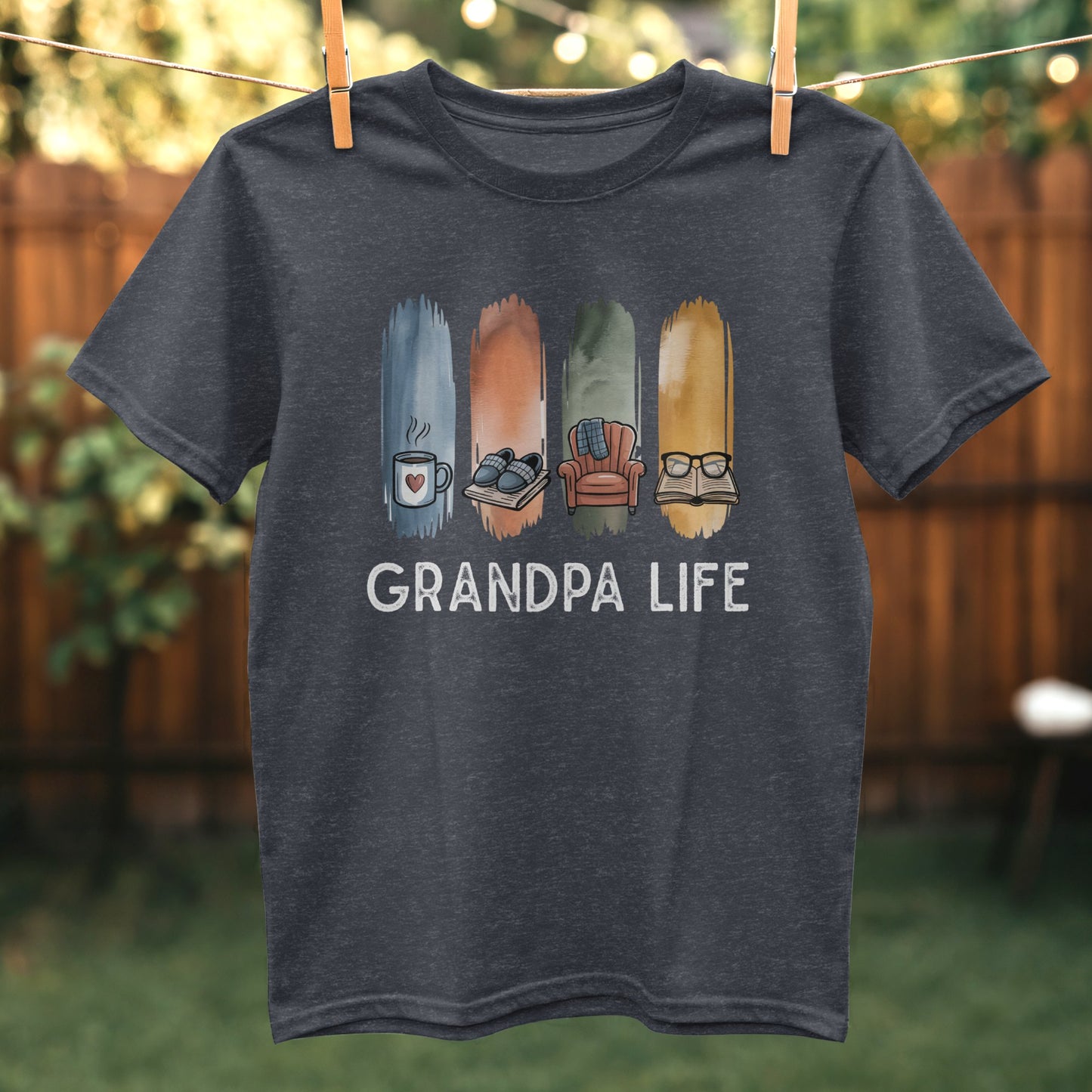Grandpa Life Graphic Tee Casual Shirt product type