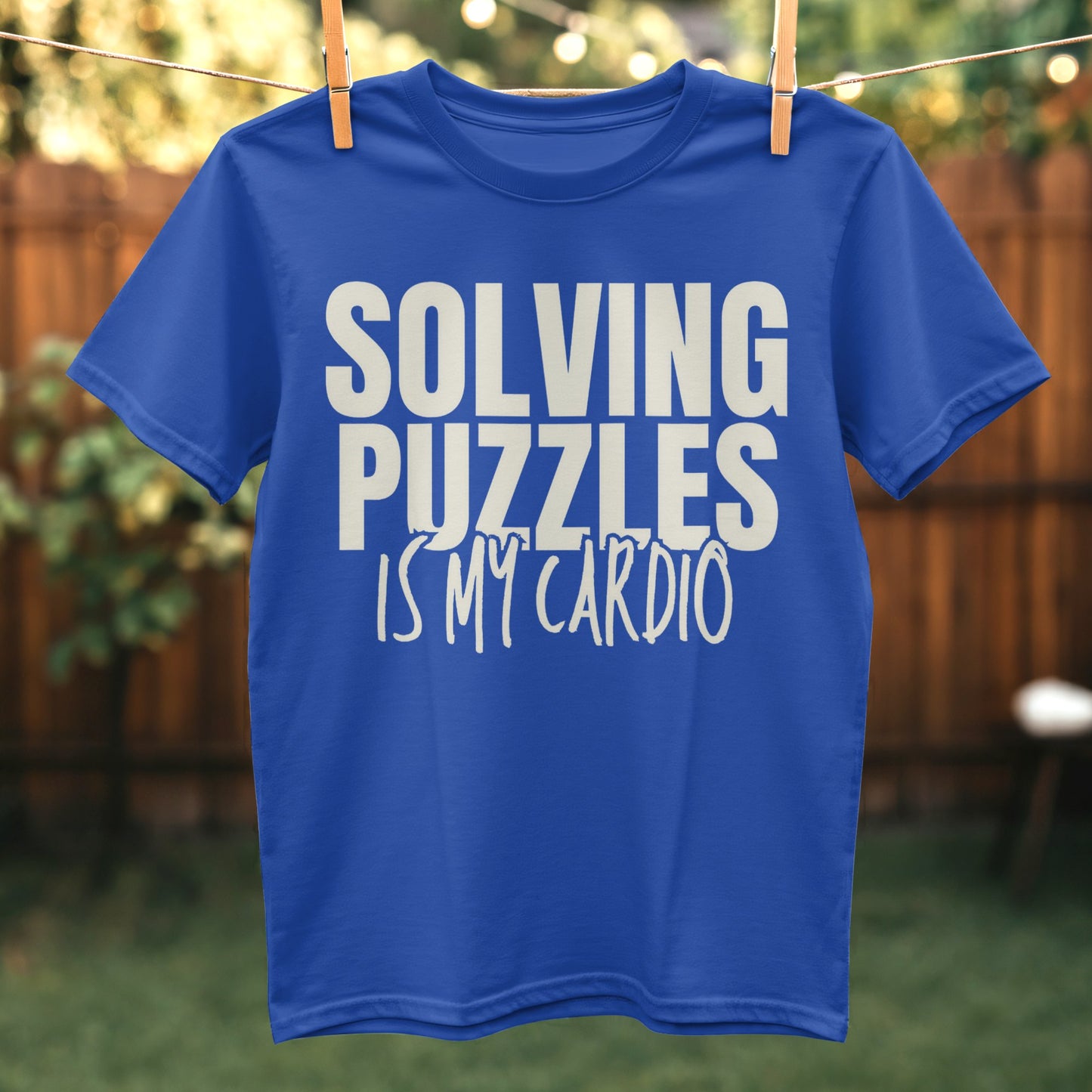 Solving Puzzles Is My Cardio Graphic T-shirt product type