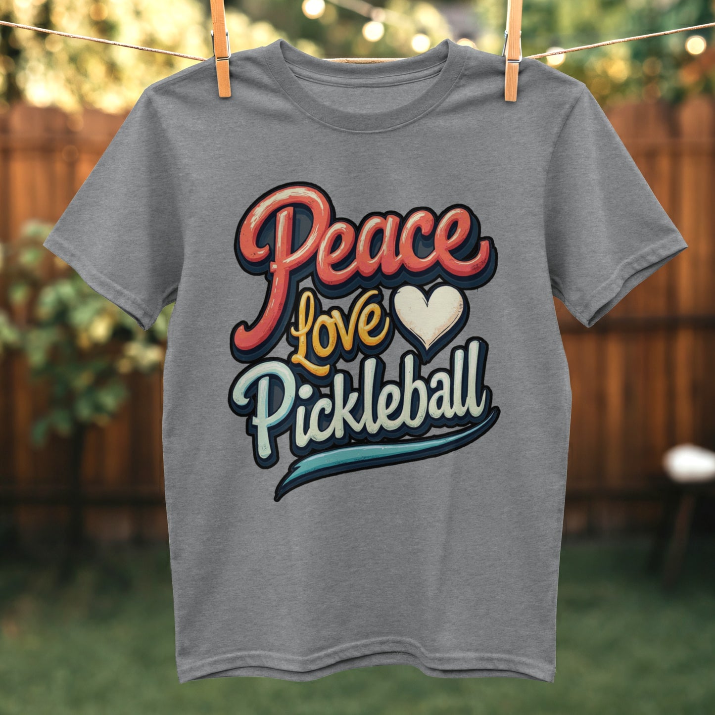 Peace Love Pickleball Graphic Tee product type