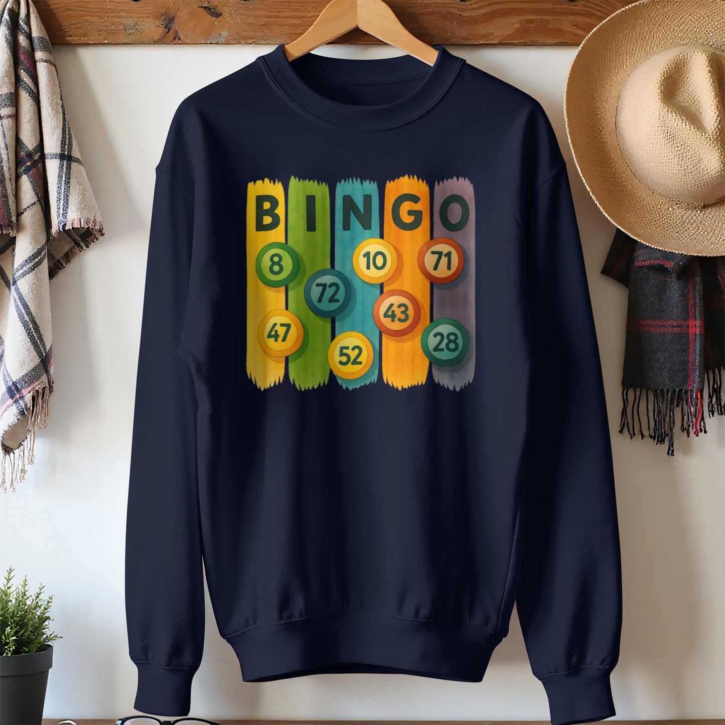 Bingo Numbers Graphic Design Sweater product type