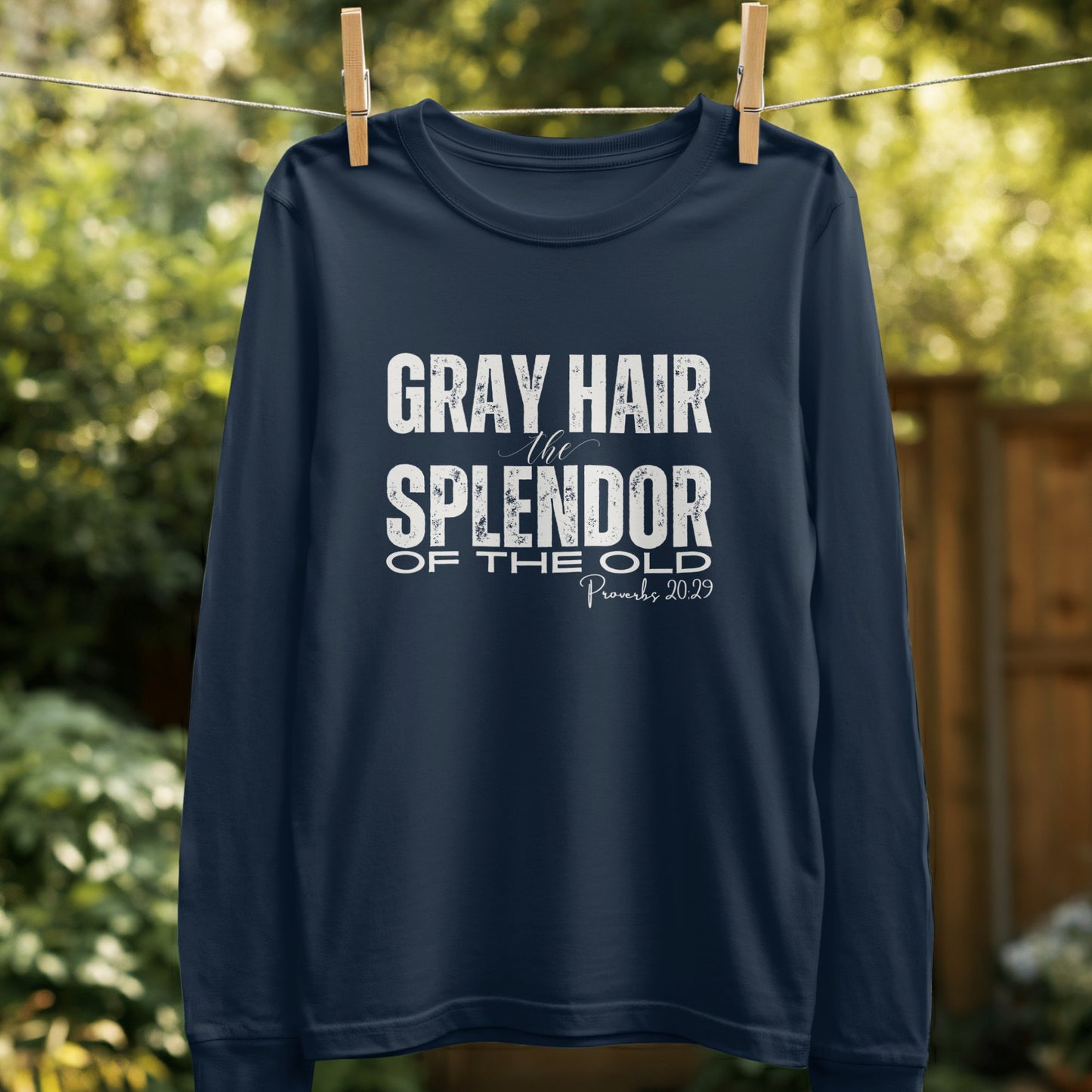 Gray Hair The Splendor Of The Old Long Sleeve Shirt Product