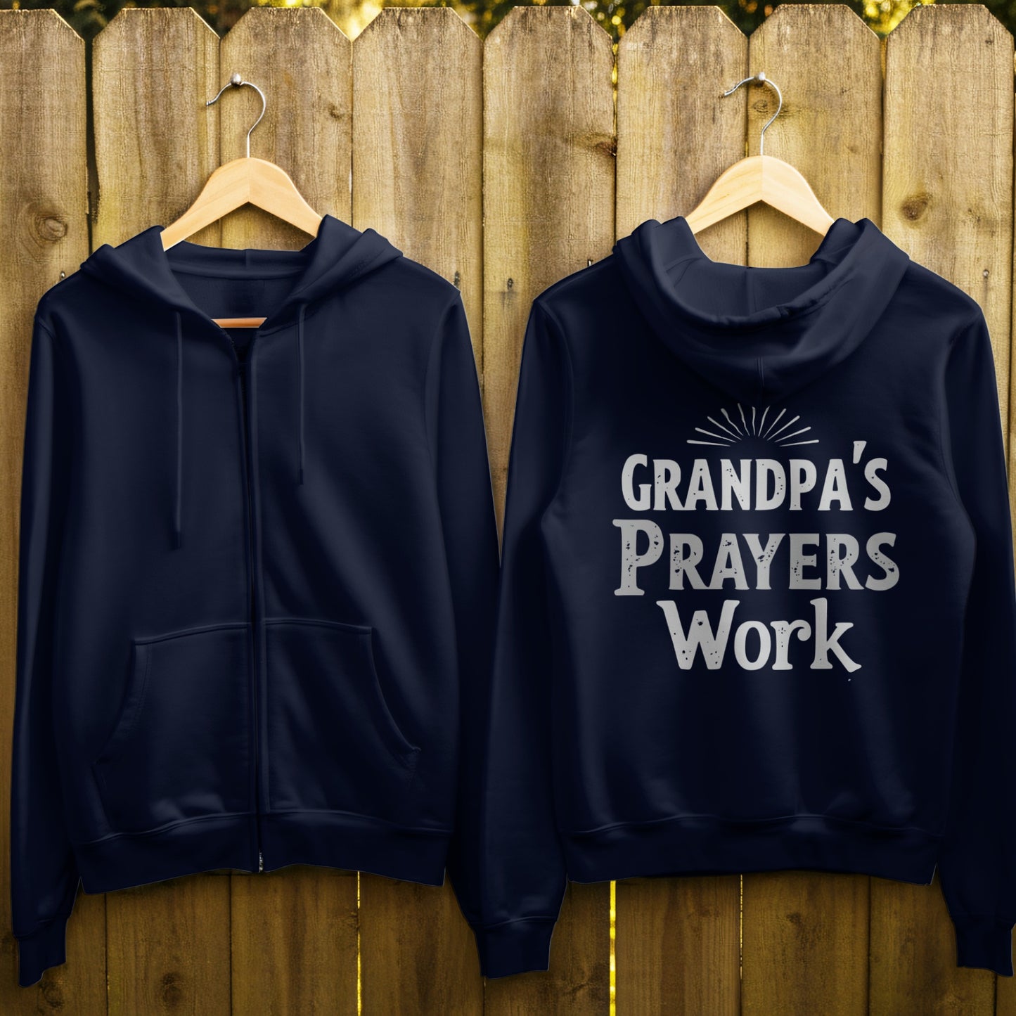 Grandpa's Prayers Work Hoodie Product