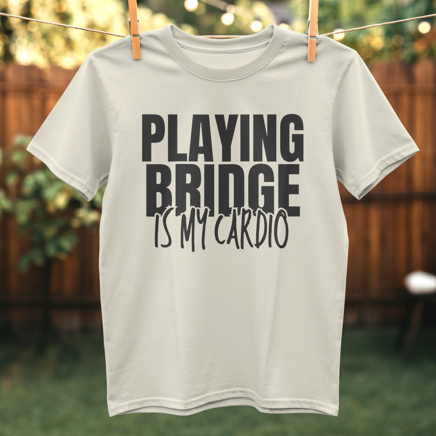 Playing Bridge Is My Cardio Graphic T-Shirt product