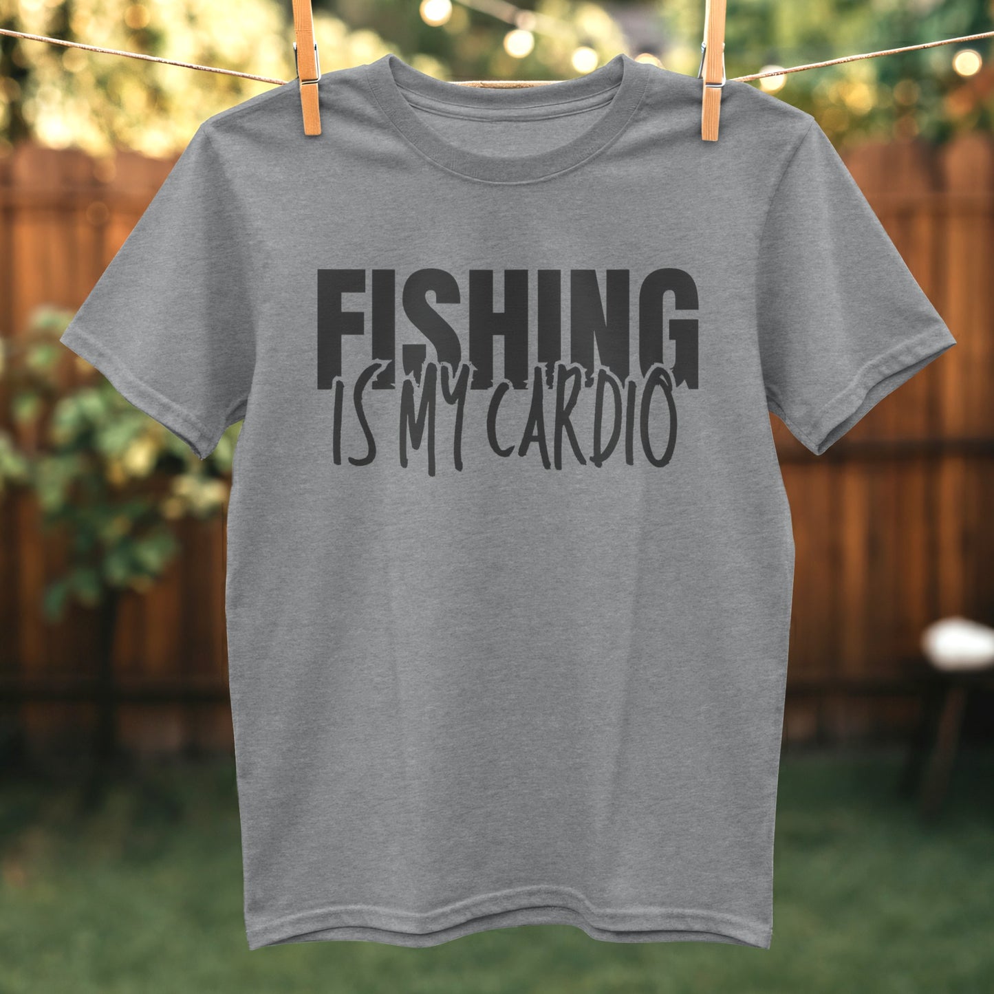 Fishing Is My Cardio Graphic T-shirt product type