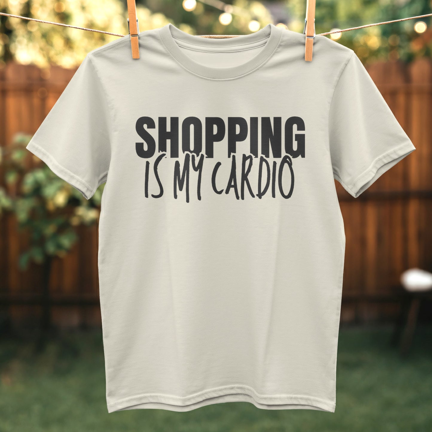 Shopping Is My Cardio Quirky Graphic Tee product