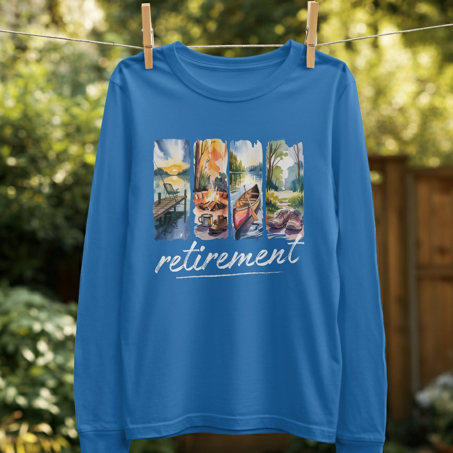 Scenic Retirement Design Long Sleeve Shirt product