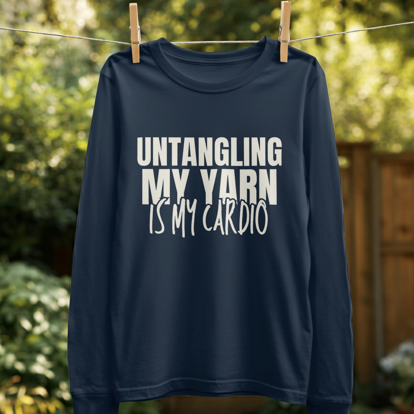 Untangling My Yarn Is My Cardio long sleeve product