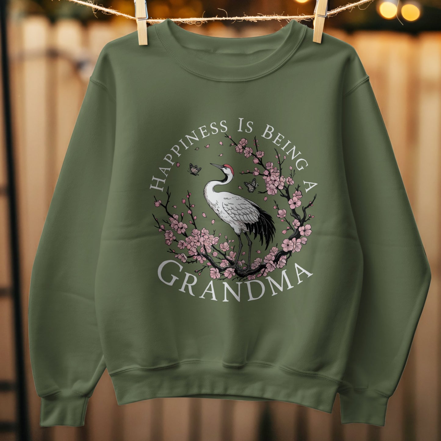 Happiness Is Being A Grandma Green Sweater product