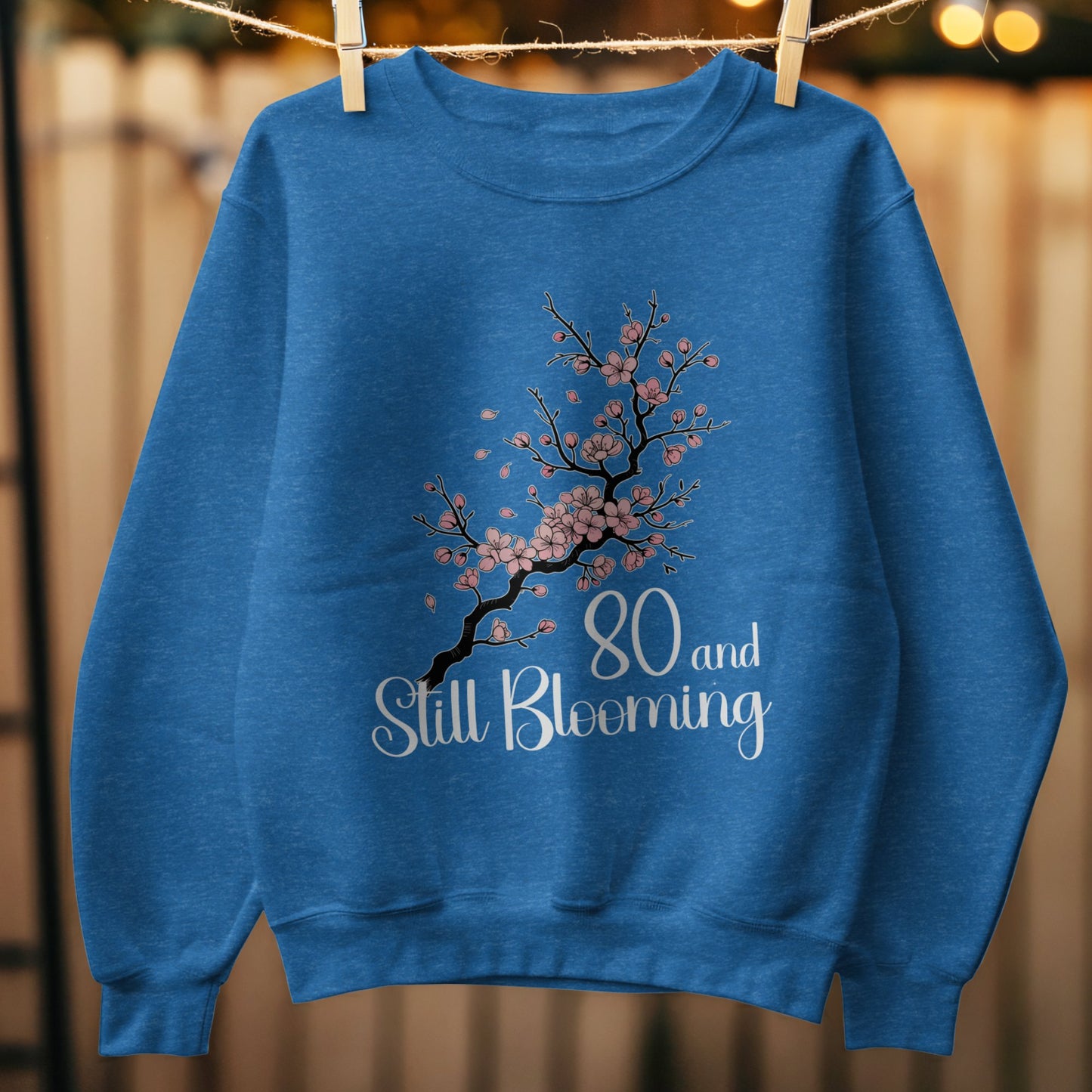 80 and Still Blooming Graphic Long Sleeve Product