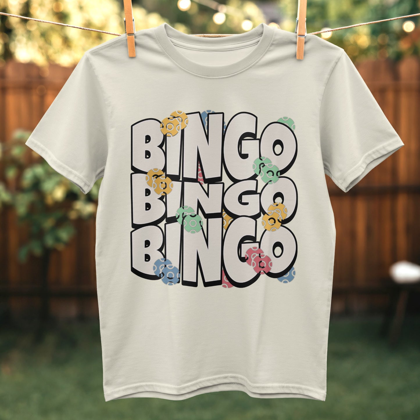 Bingo Text Design Short Sleeve Shirt product