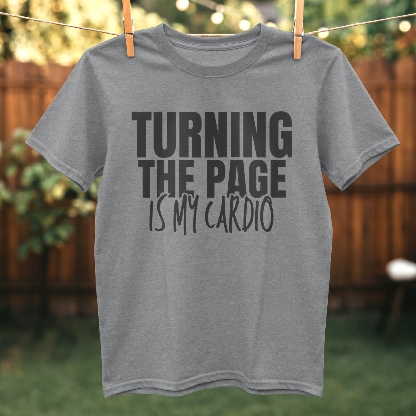 Turning the Page is My Cardio Graphic Tee product