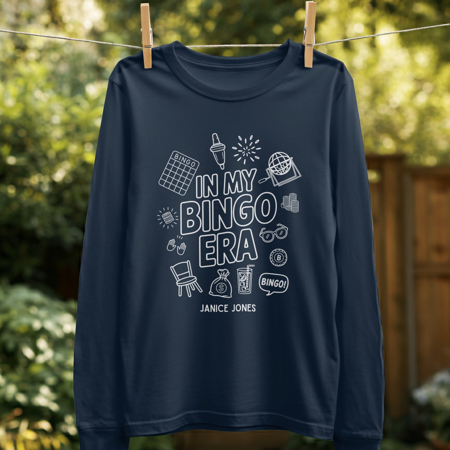 In My Bingo Era Janice Jones Graphic Long Sleeve product type