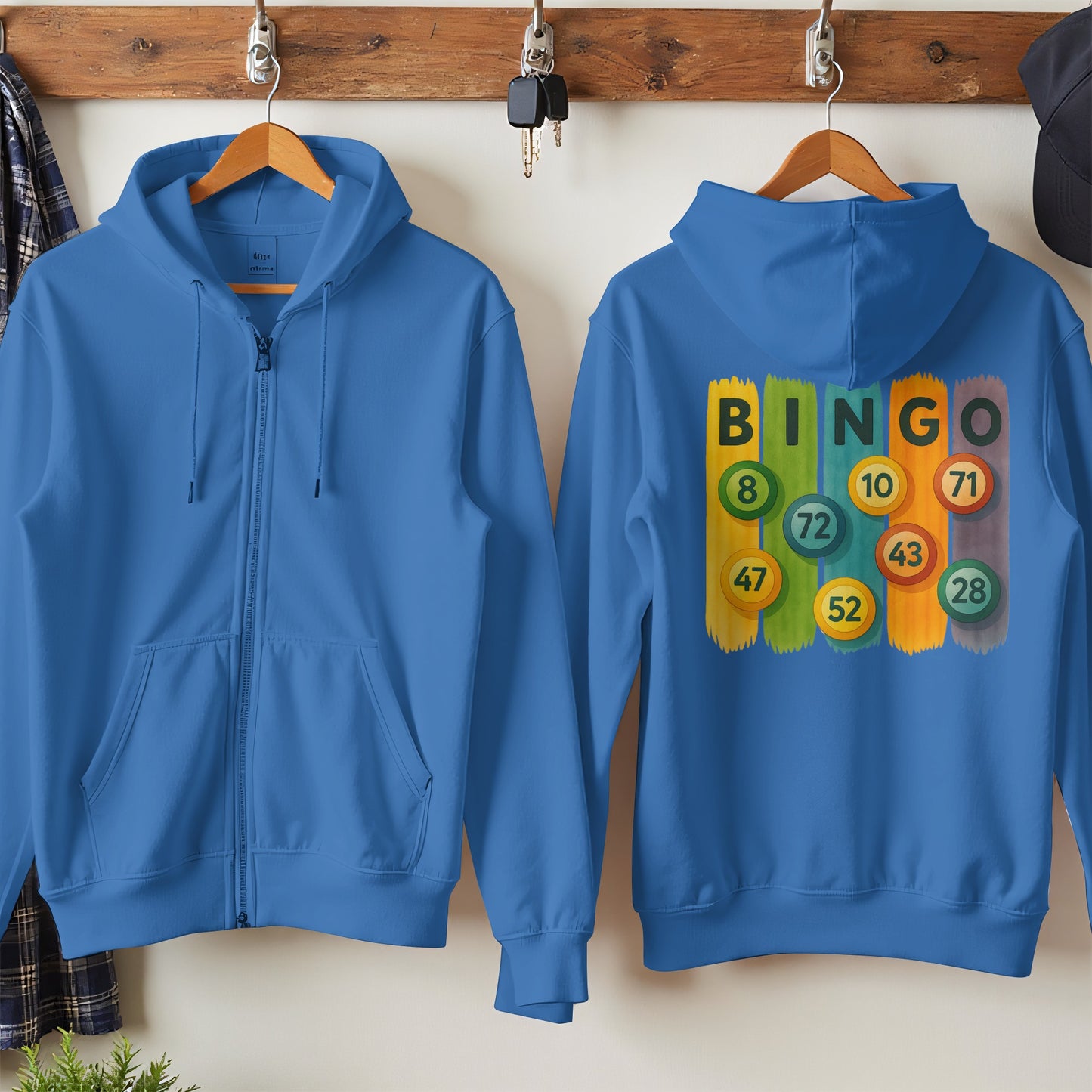 Bingo Numbers Colorful Design Hoodie Product