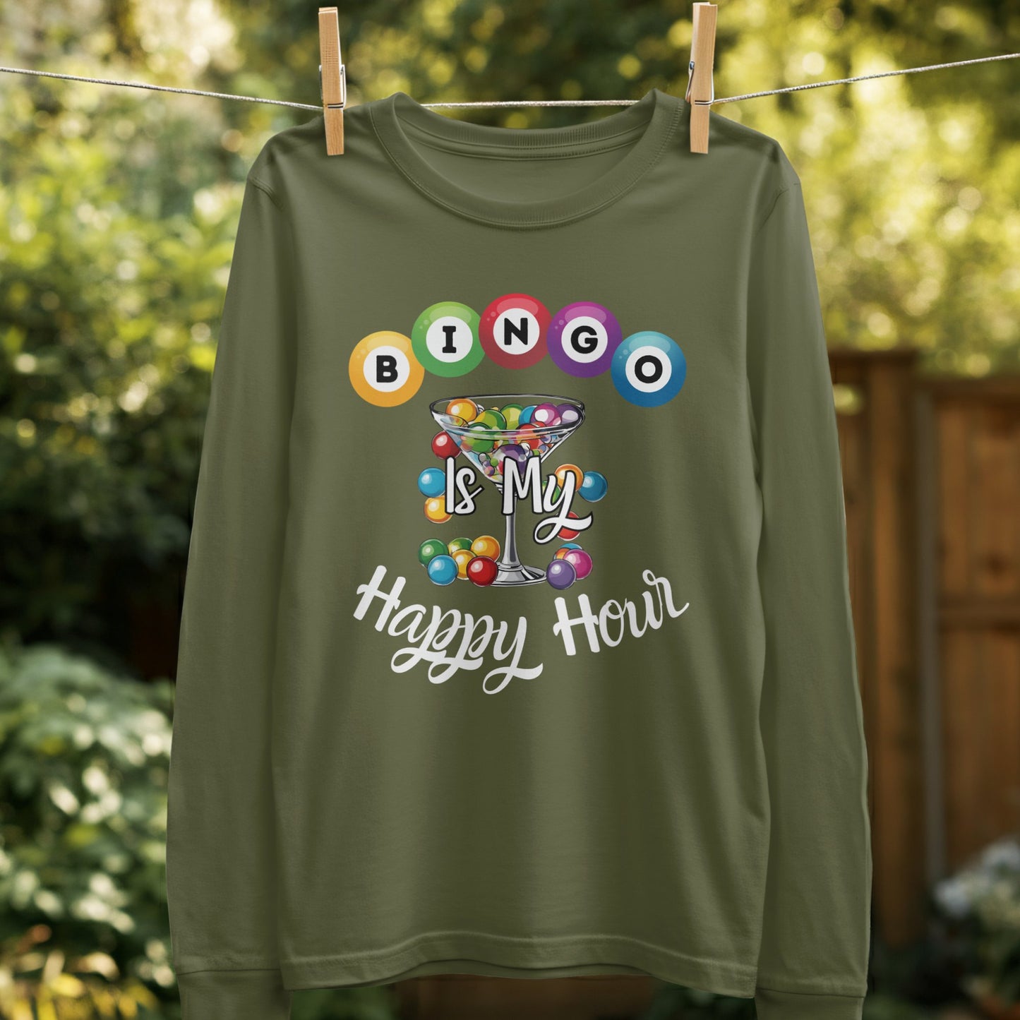 Bingo Is My Happy Hour Long Sleeve Shirt product
