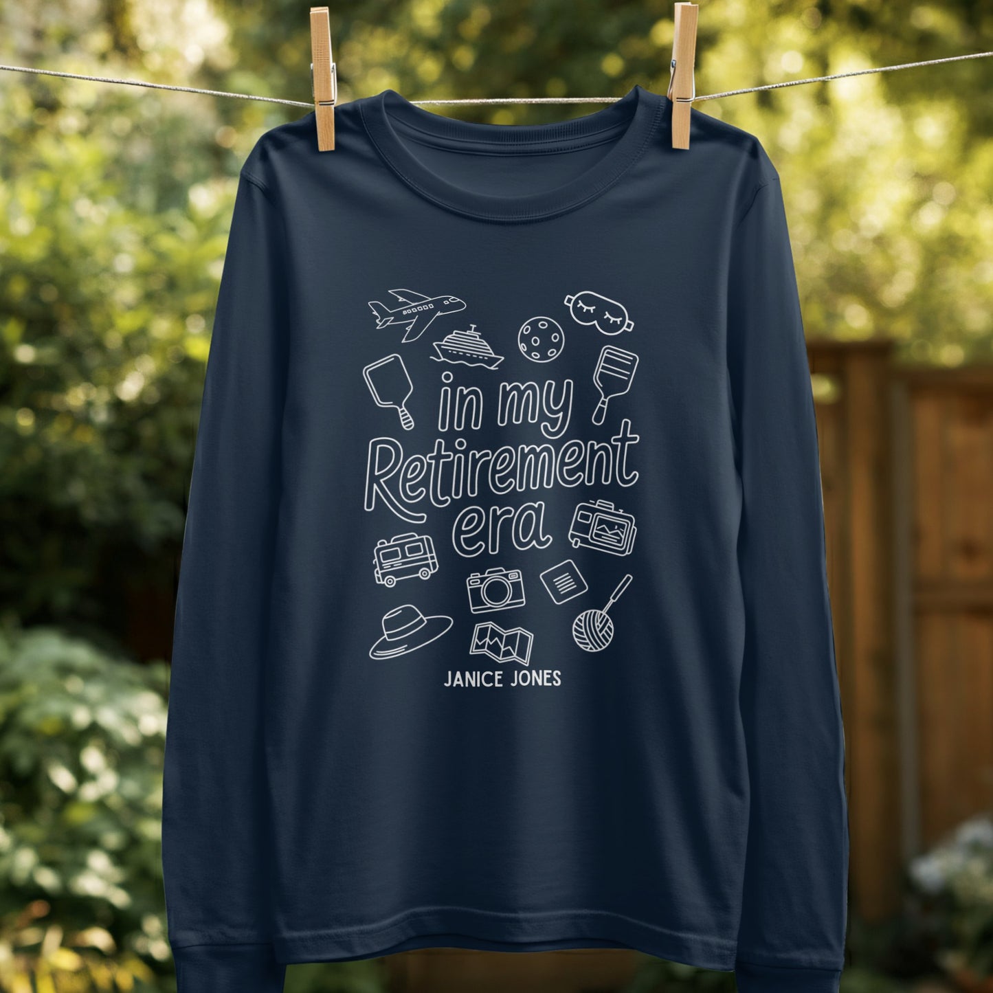 In My Retirement Era Graphic Long Sleeve Shirt product