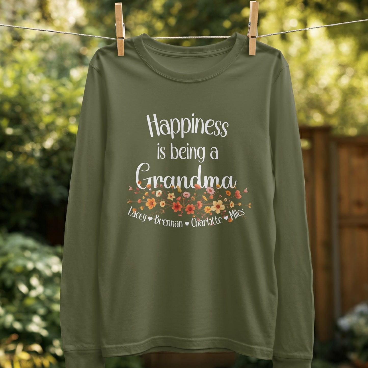 Happiness is being a Grandma long sleeve product