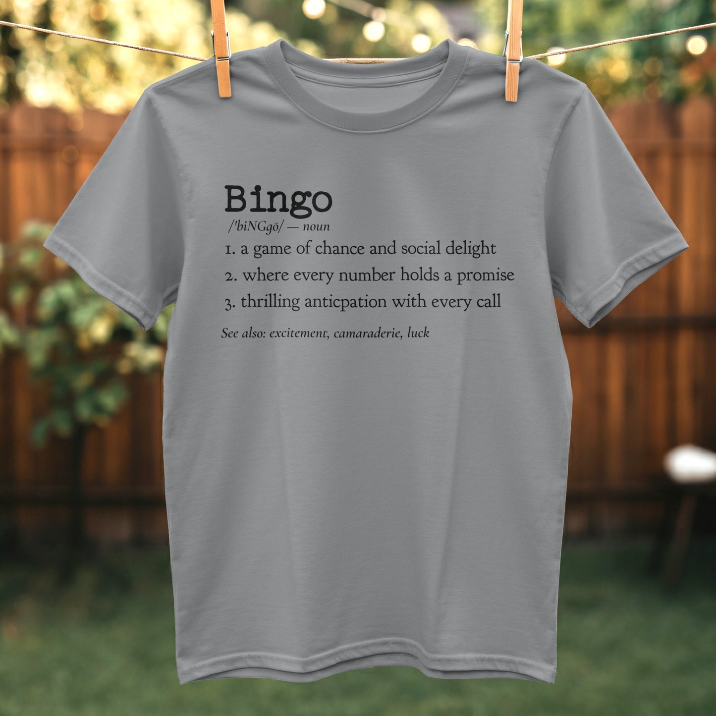 Bingo Definition Graphic Tee Shirt product