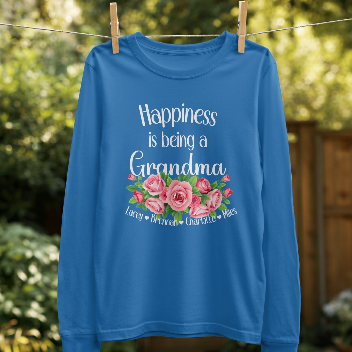 Happiness Is Being A Grandma Long Sleeve Shirt product