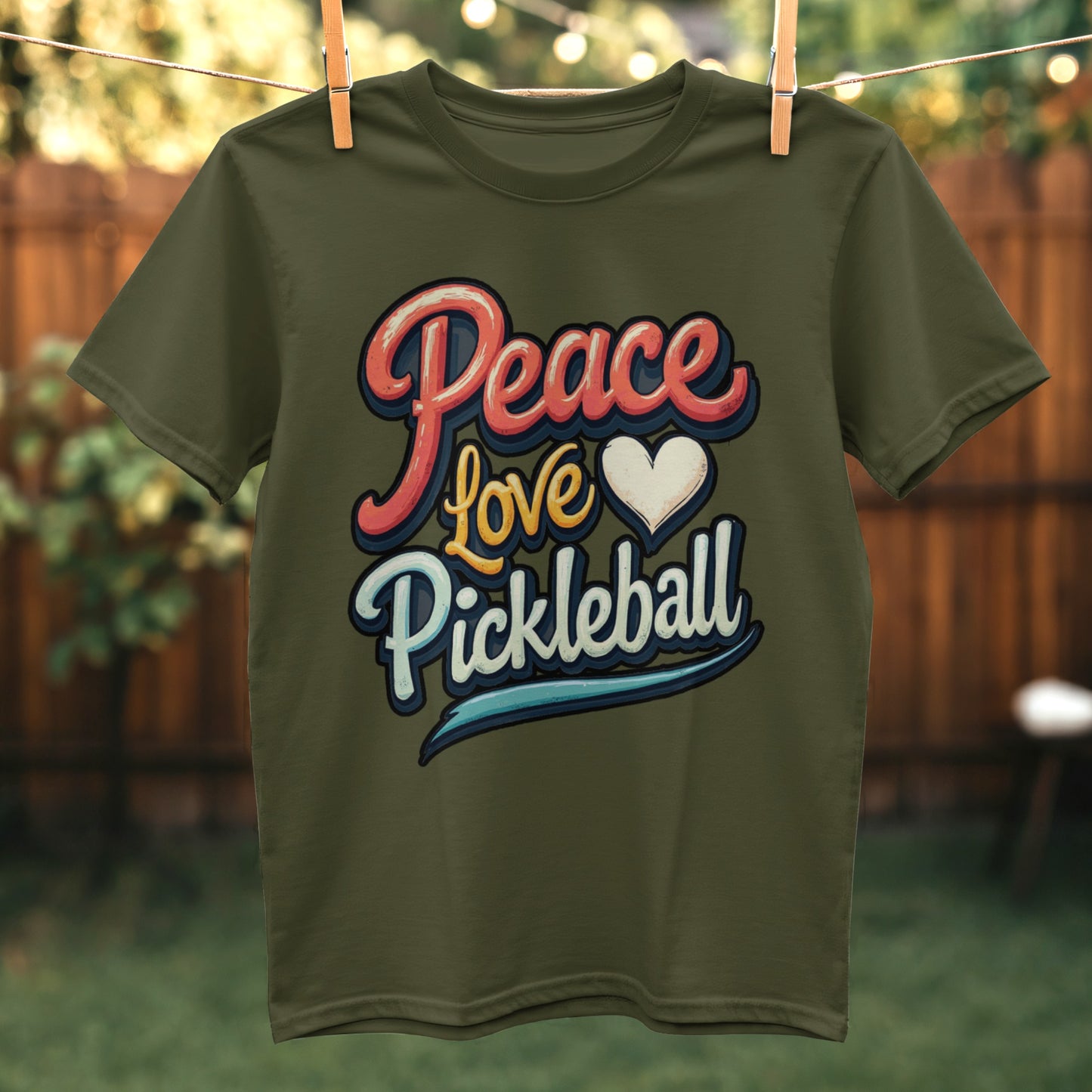 Peace Love Pickleball Graphic Tee product