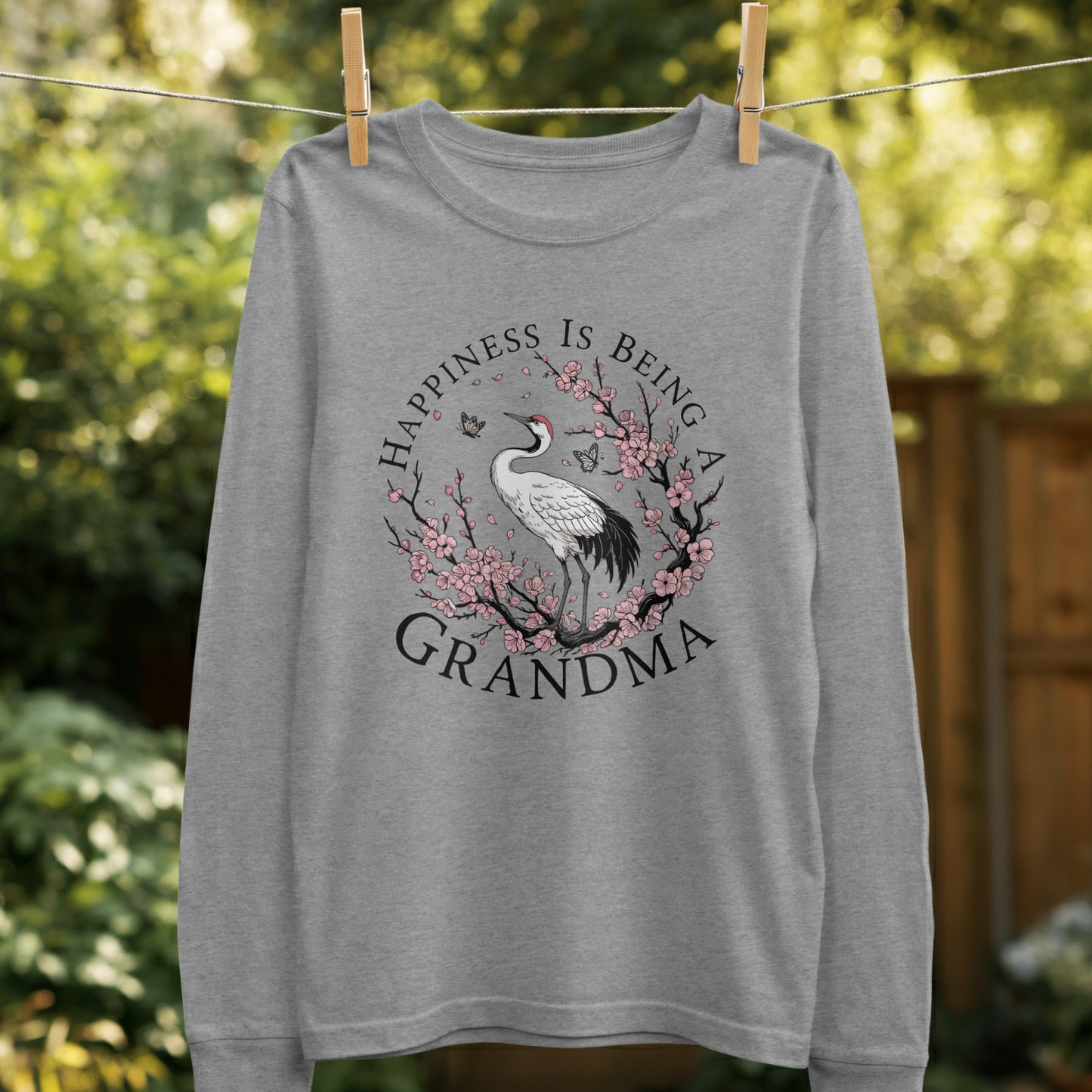 Happiness Is Being a Grandma Long Sleeve Shirt Product