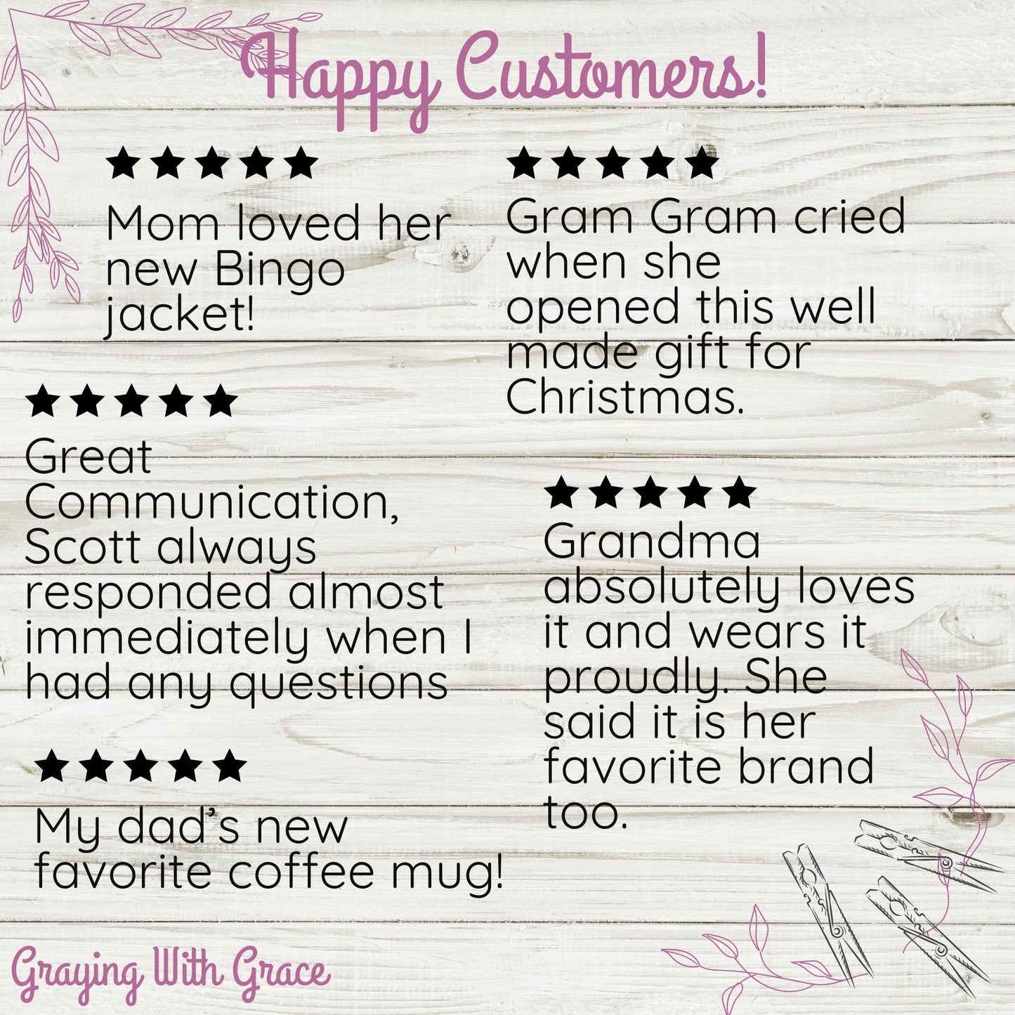 Beautifully Designed Happy Customers Product