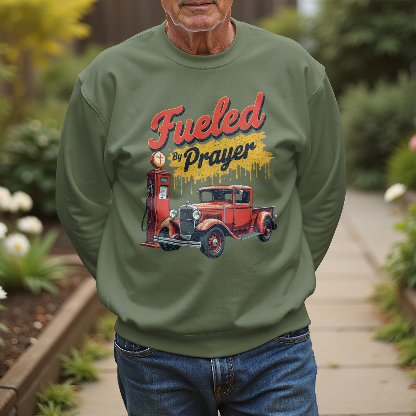 Fueled By Prayer Graphic Sweatshirt product type