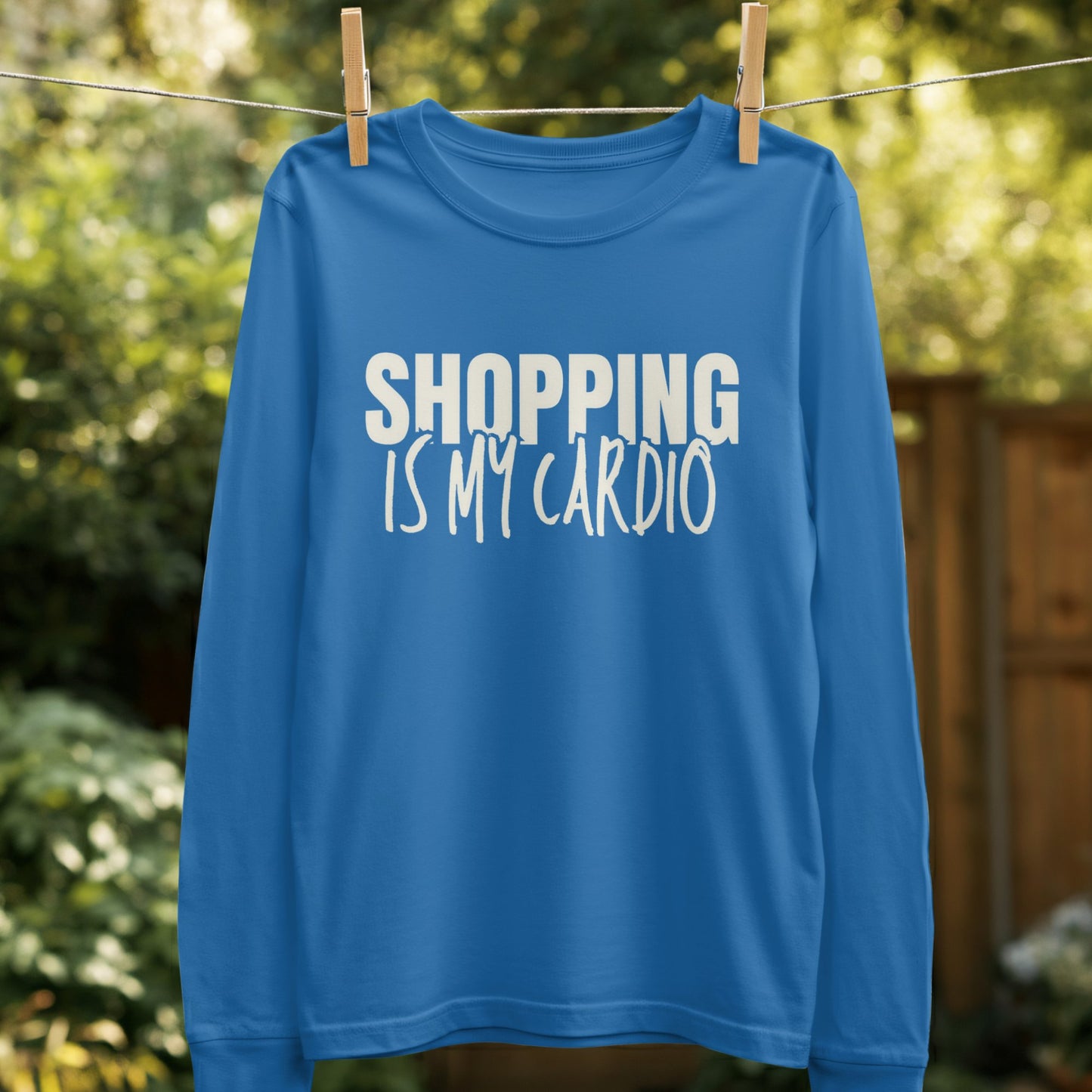 Shopping Is My Cardio Graphic Long Sleeve product