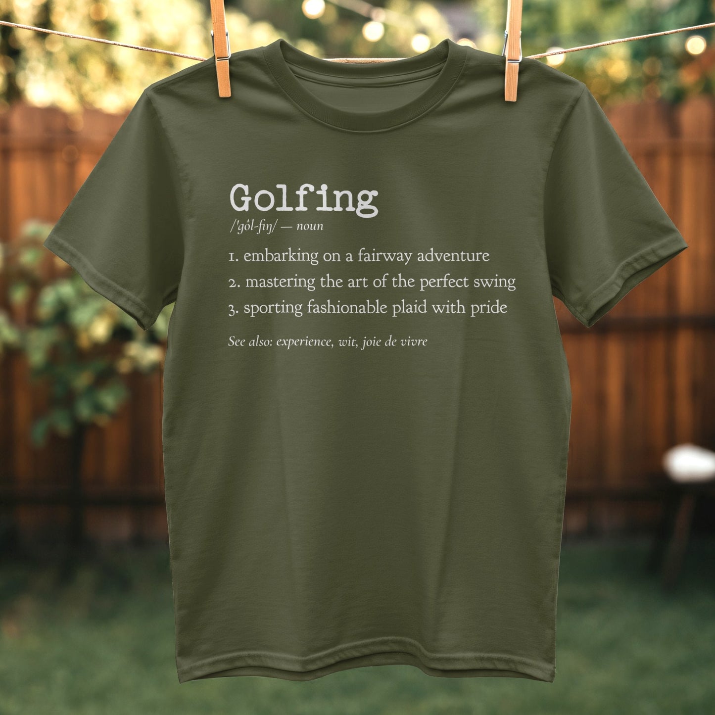 Golfing Adventure Mastery Funny Definition Shirt product type