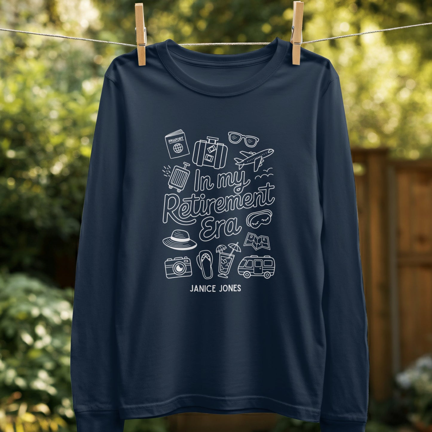 In My Retirement Era Graphic Long Sleeve Shirt Product