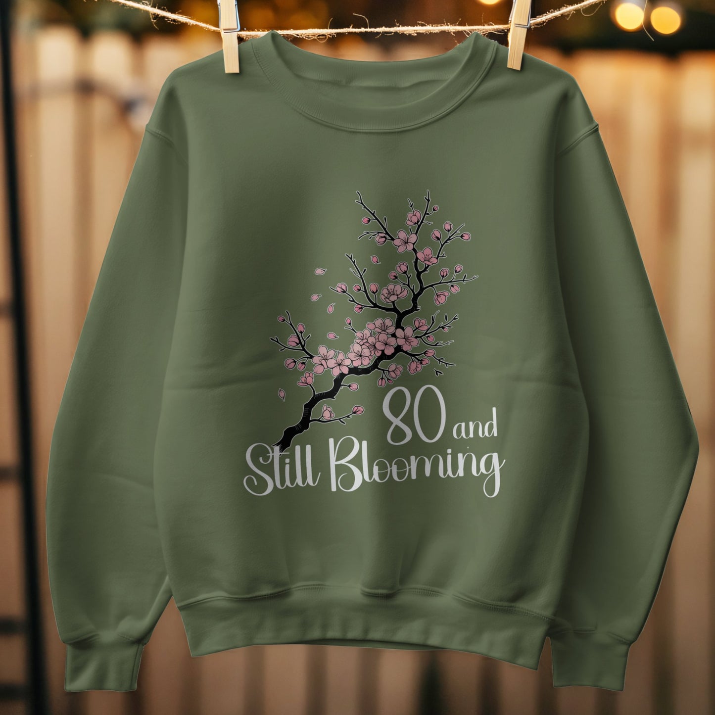 80 and Still Blooming Floral Sweatshirt Product