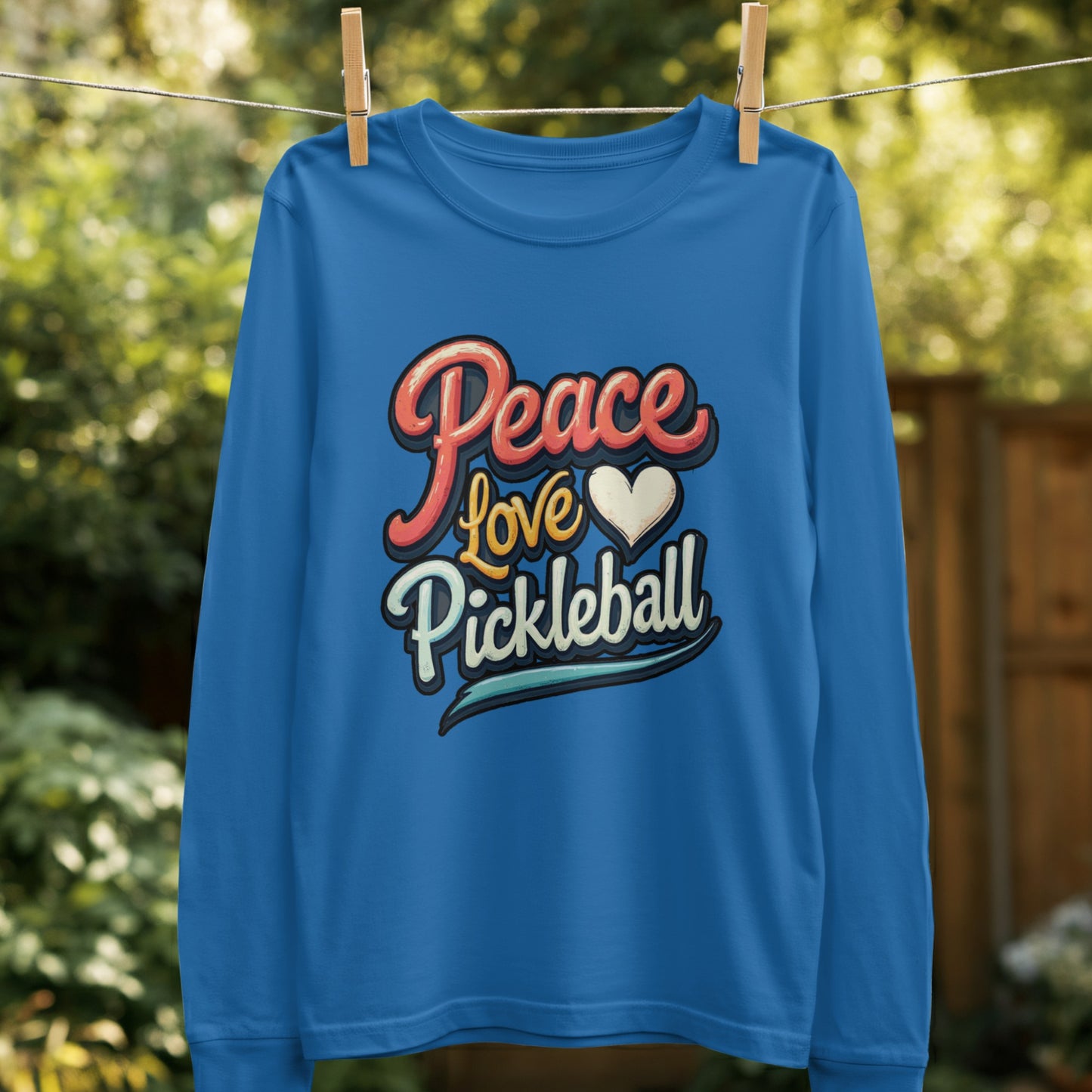Peace Love Pickleball Graphic Long Sleeve Shirt product