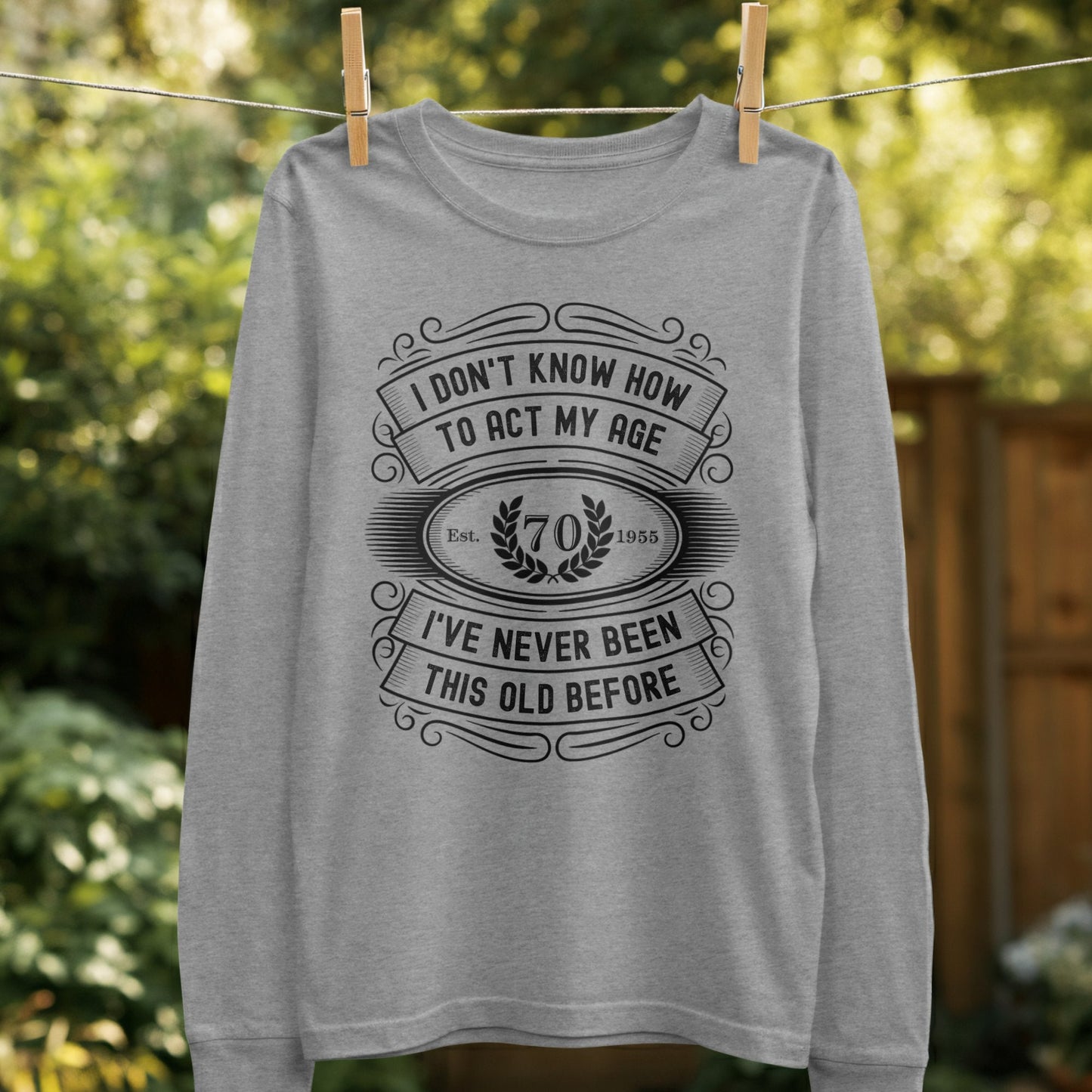 I Don't Know How To Act My Age 70th Birthday product type