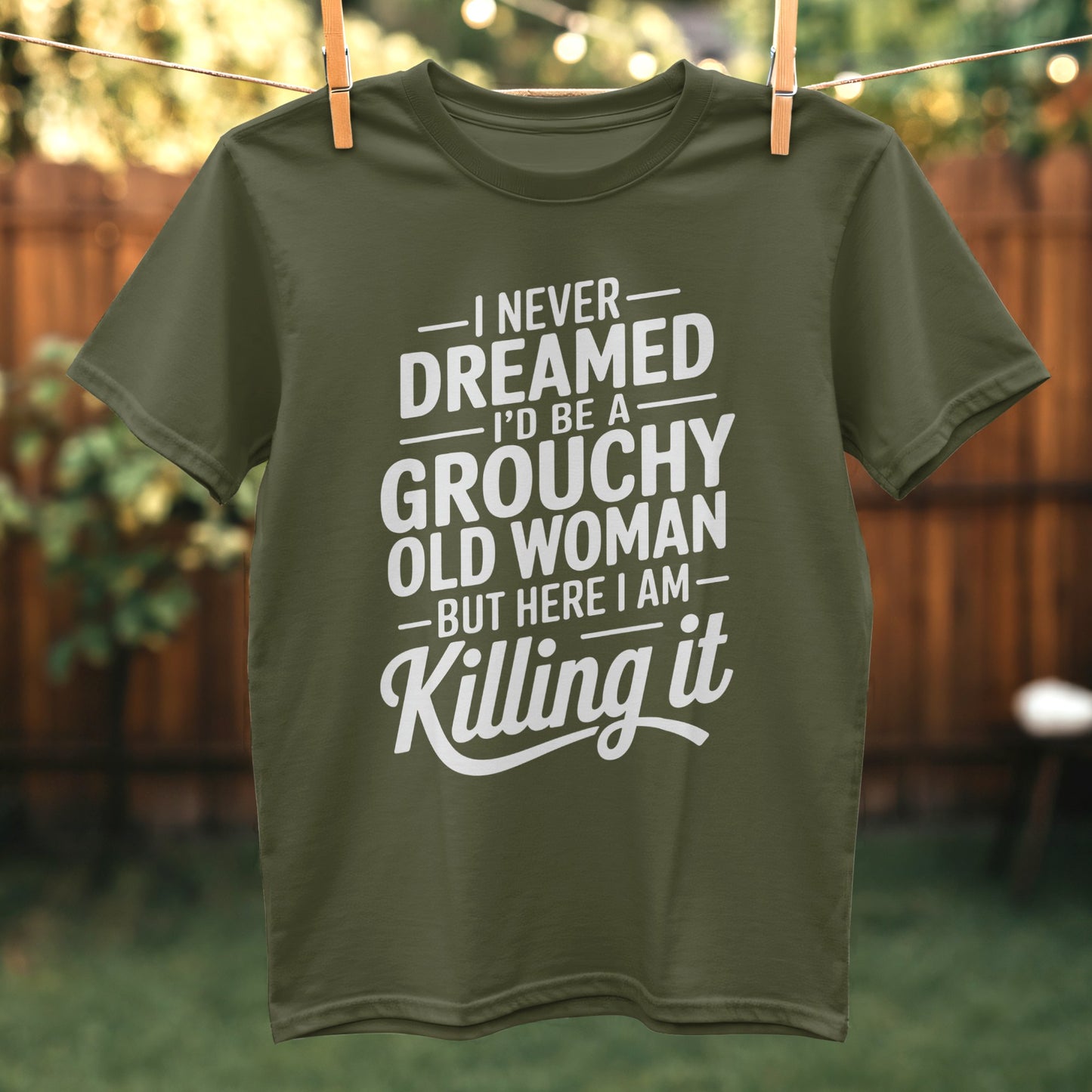 Grouchy Old Woman Killing It Graphic T-Shirt product