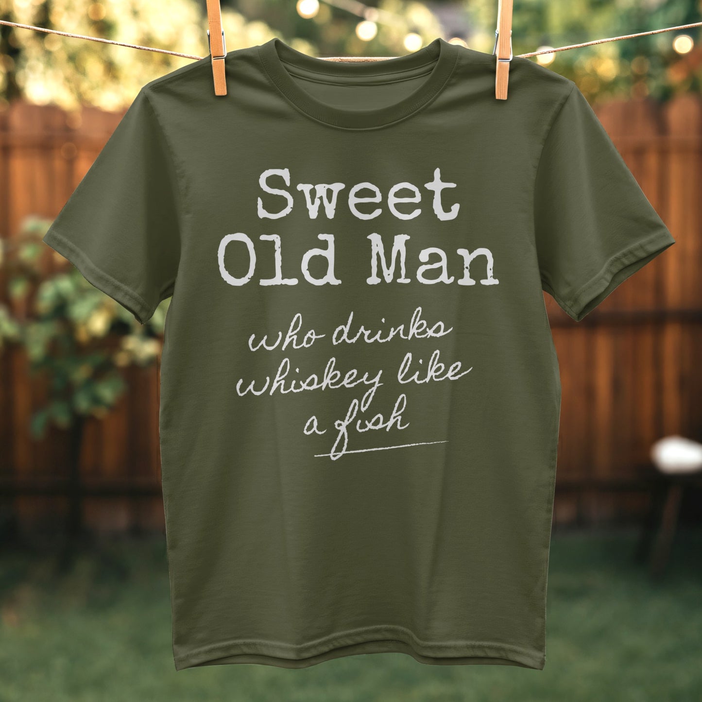 Sweet Old Man Who Drinks Whiskey Like a Fish product type