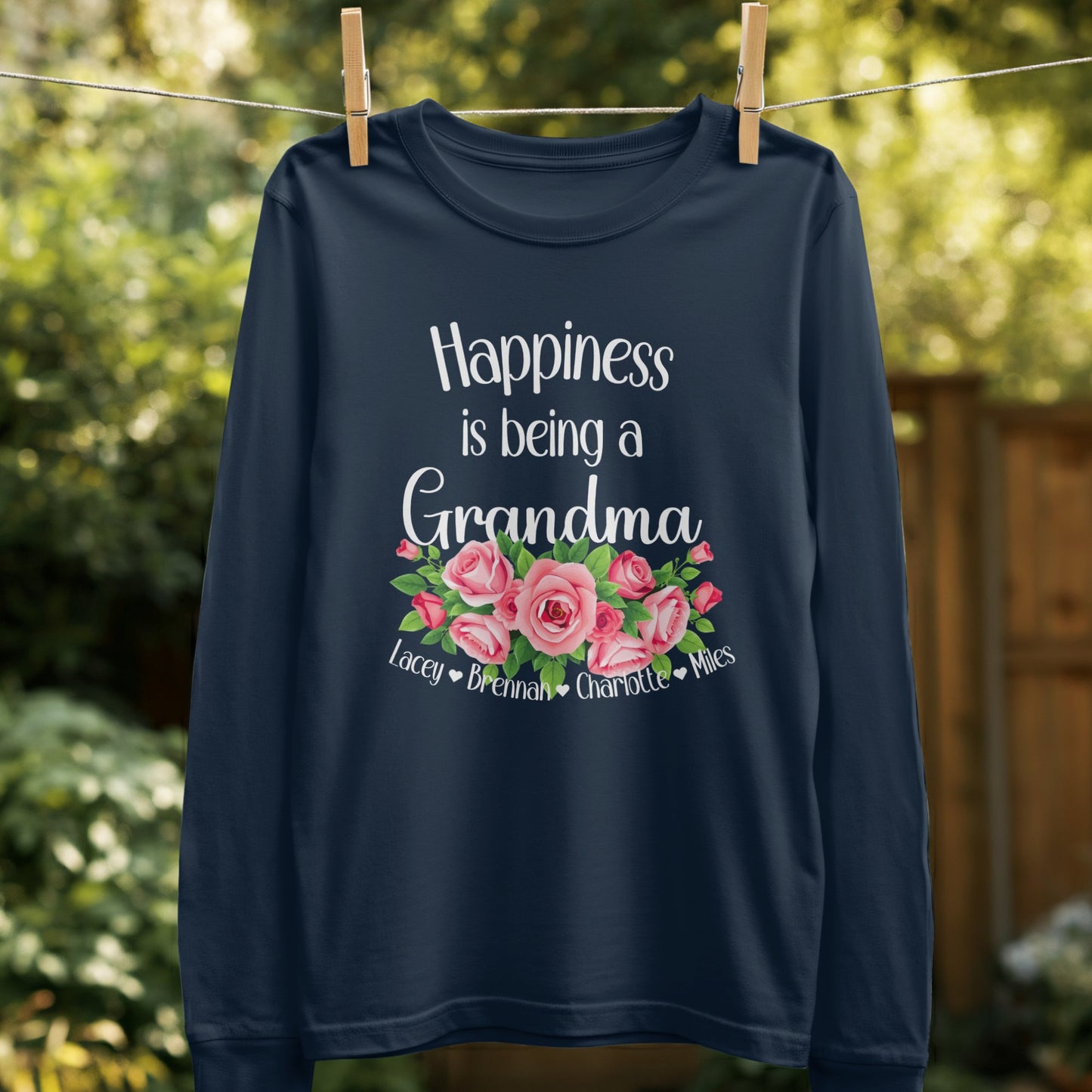 Happiness is Being a Grandma Long Sleeve Shirt product