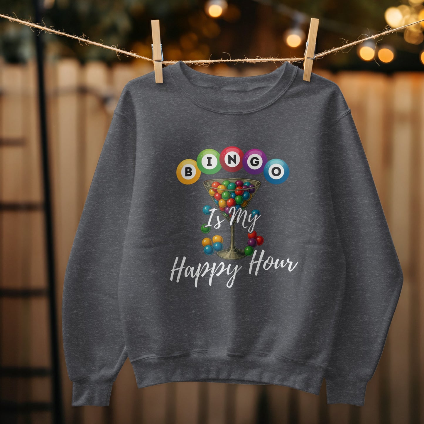 Bingo Is My Happy Hour Graphic Sweatshirt product