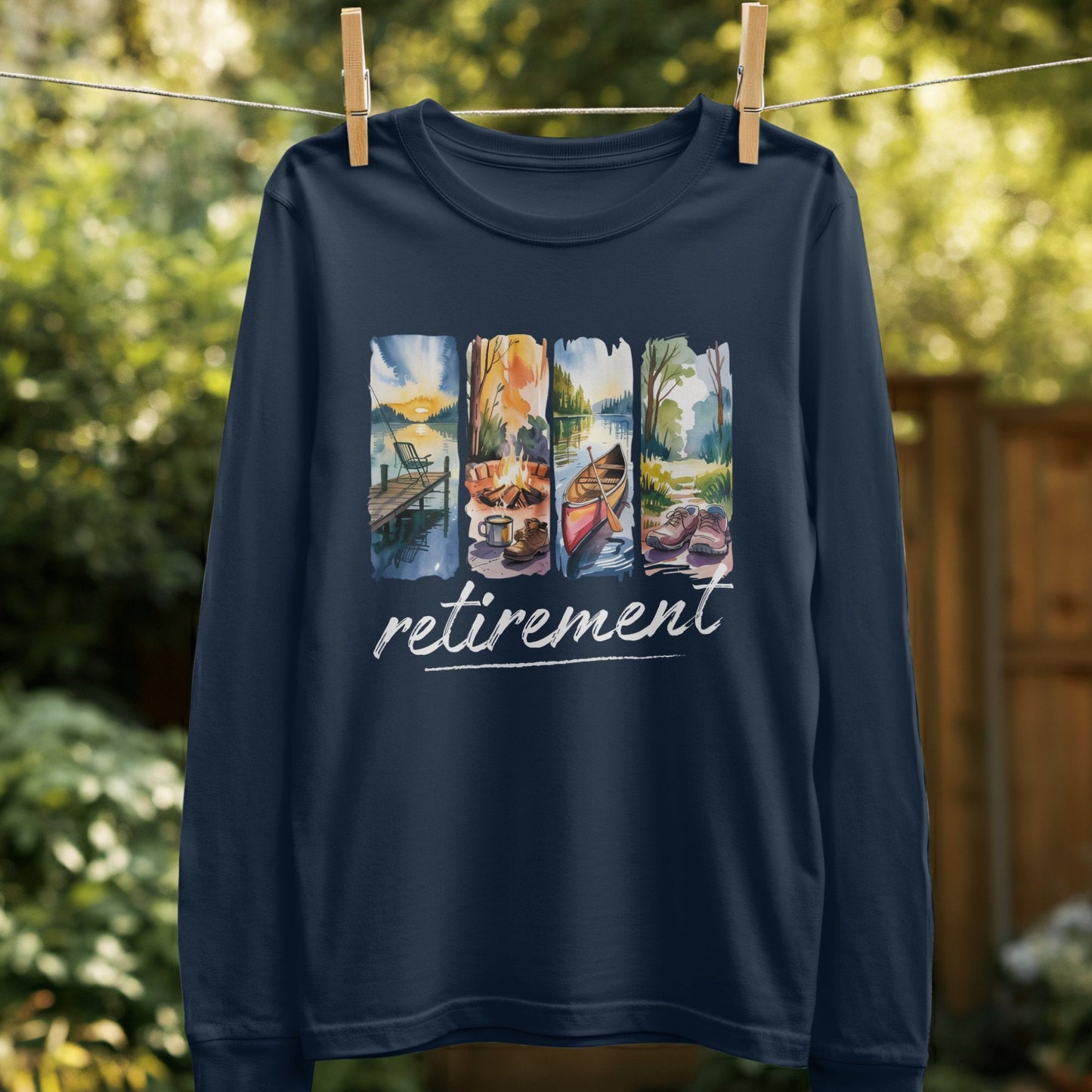 Beautiful Nature Landscape Retirement Apparel product type