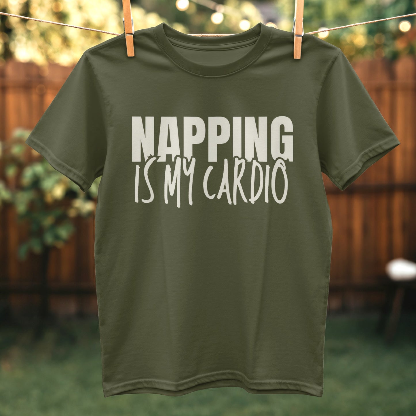 Napping Is My Cardio Printed T-shirt product