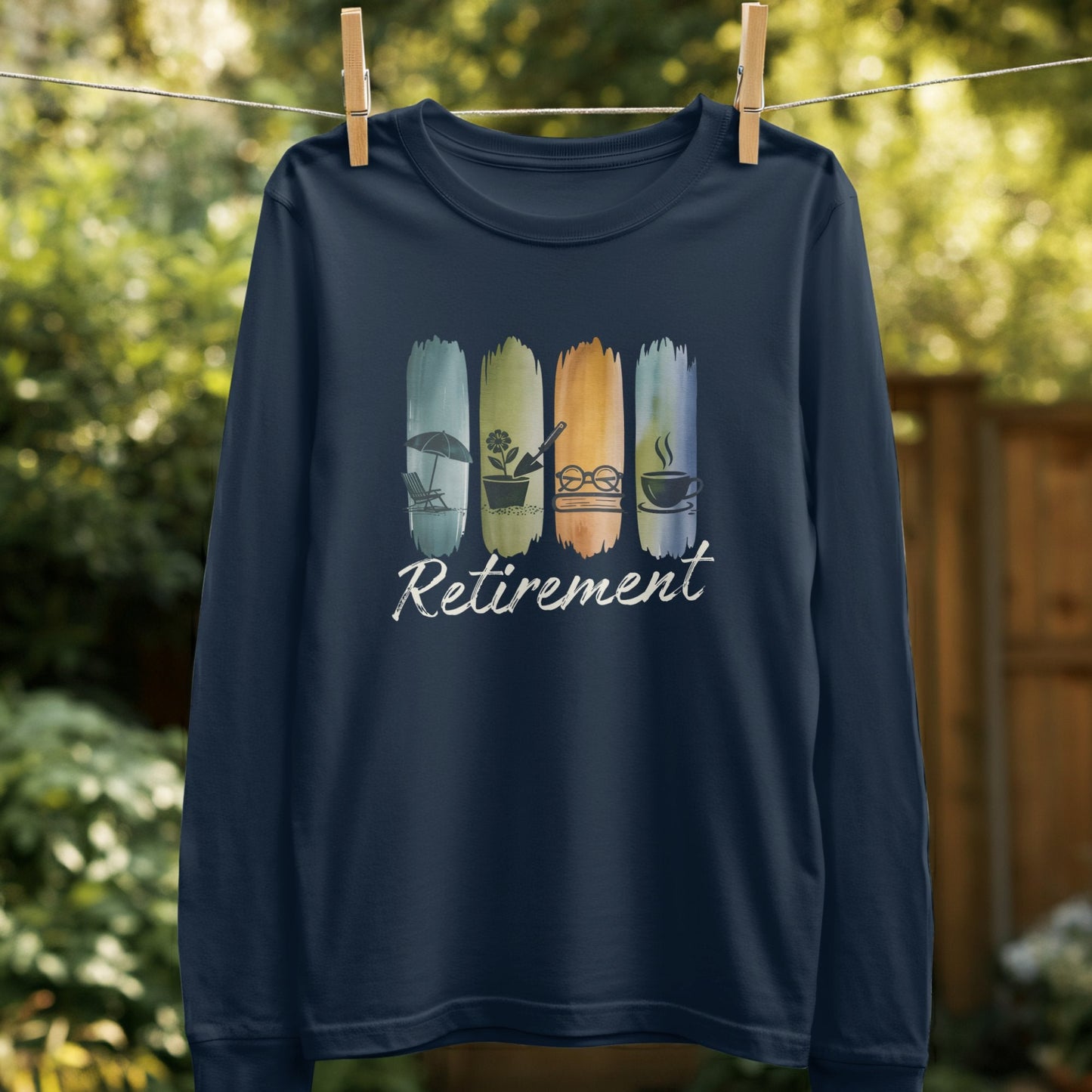 Retirement Themed Long Sleeve Shirt product type