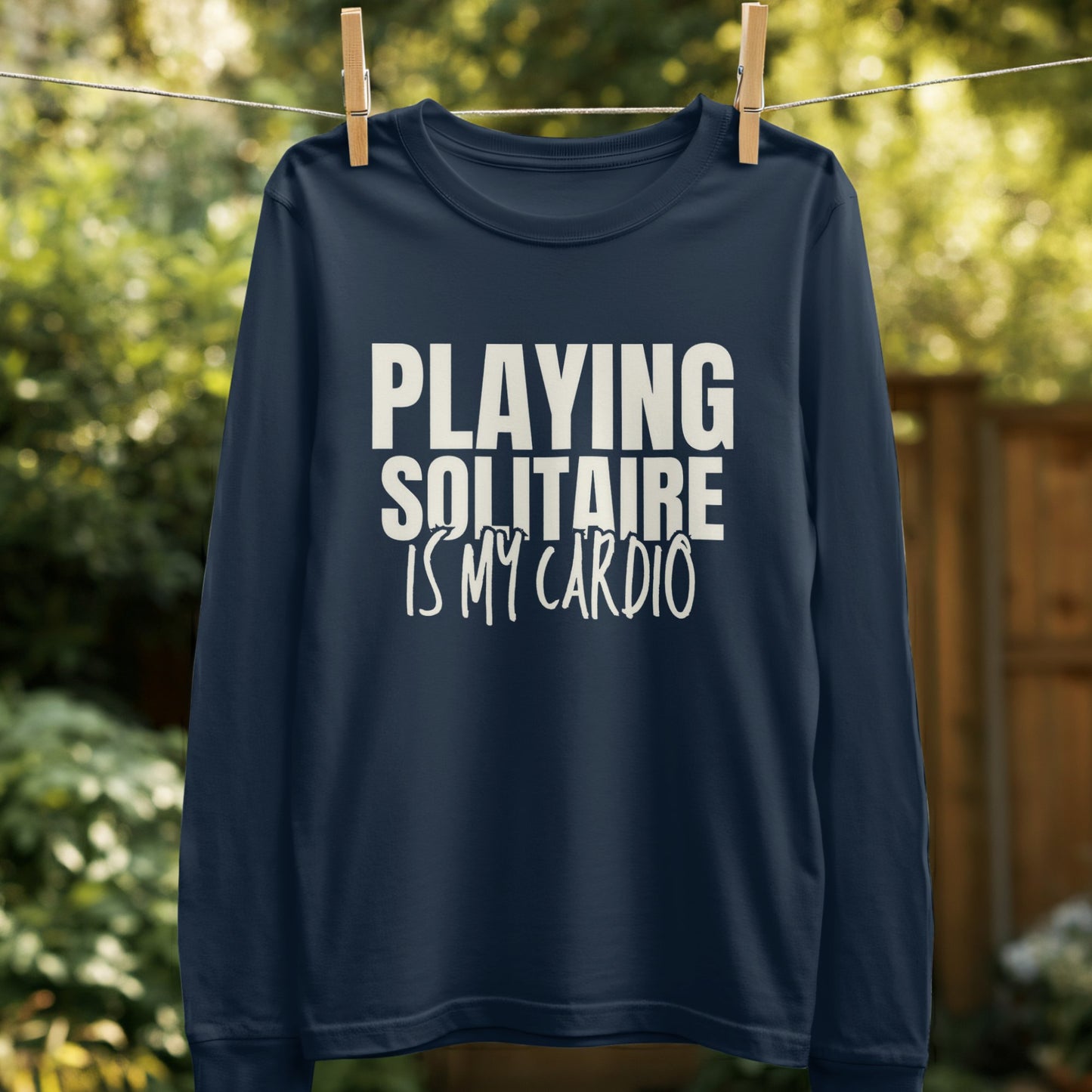 Playing Solitaire Is My Cardio Long Sleeve Shirt product