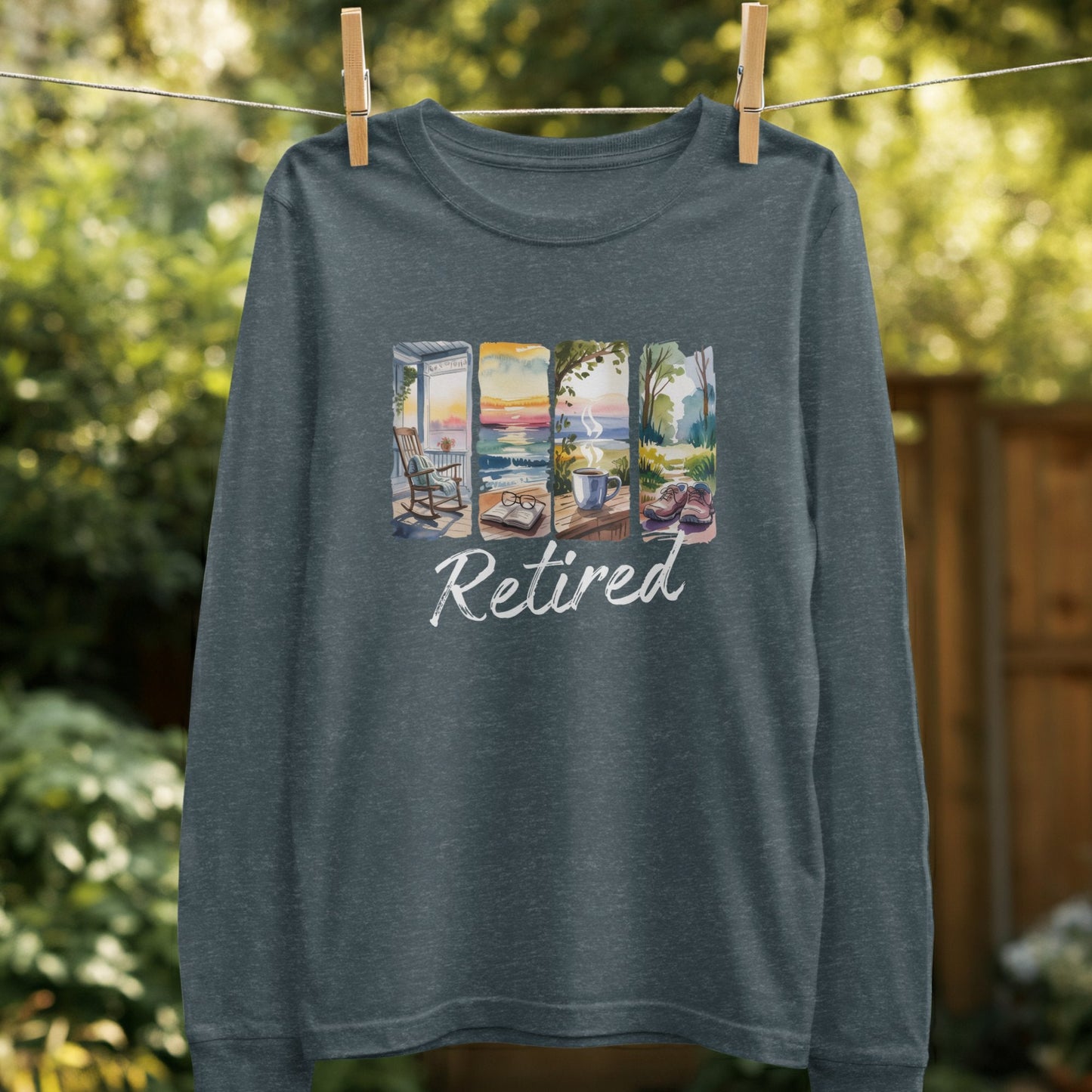 Retired with Scenic Views Comfortable Long Sleeve product