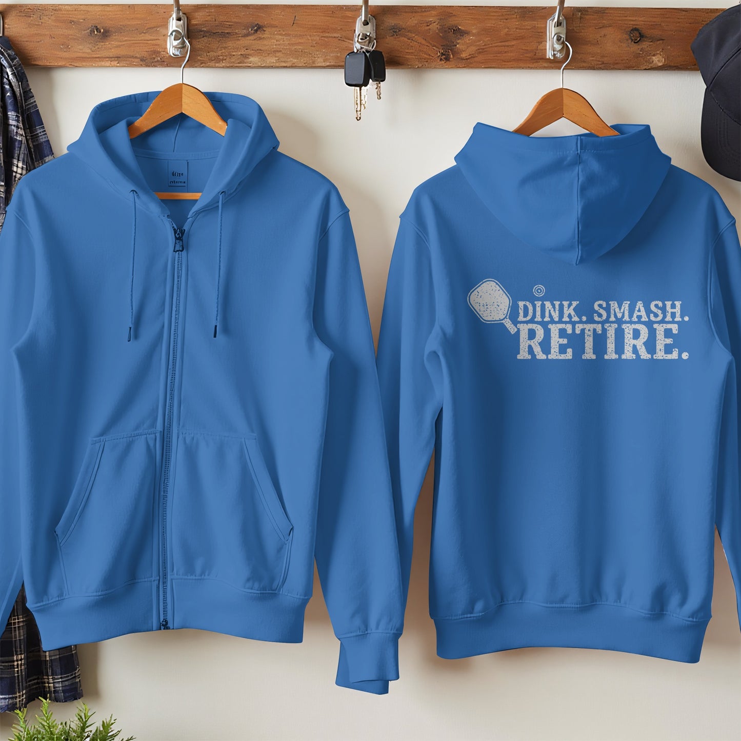 Dink Smash Retire Blue Hooded Pullover Sweatshirt product