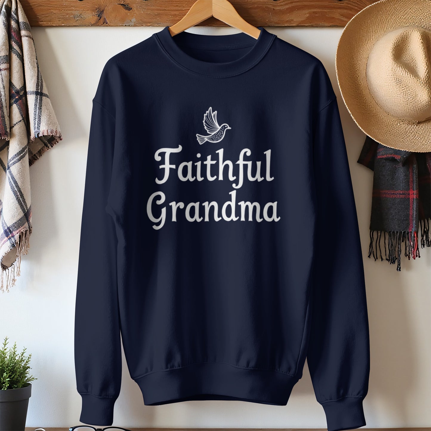 Faithful Grandma Graphic Sweatshirt product type