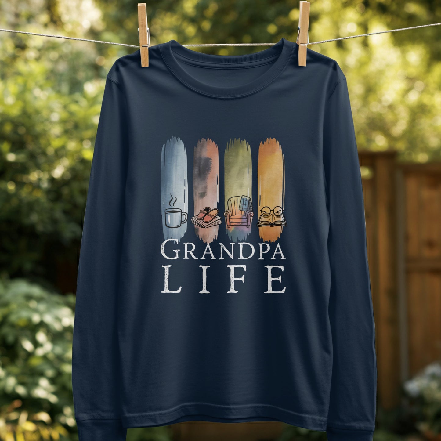 Grandpa Life Graphic Long Sleeve Shirt product