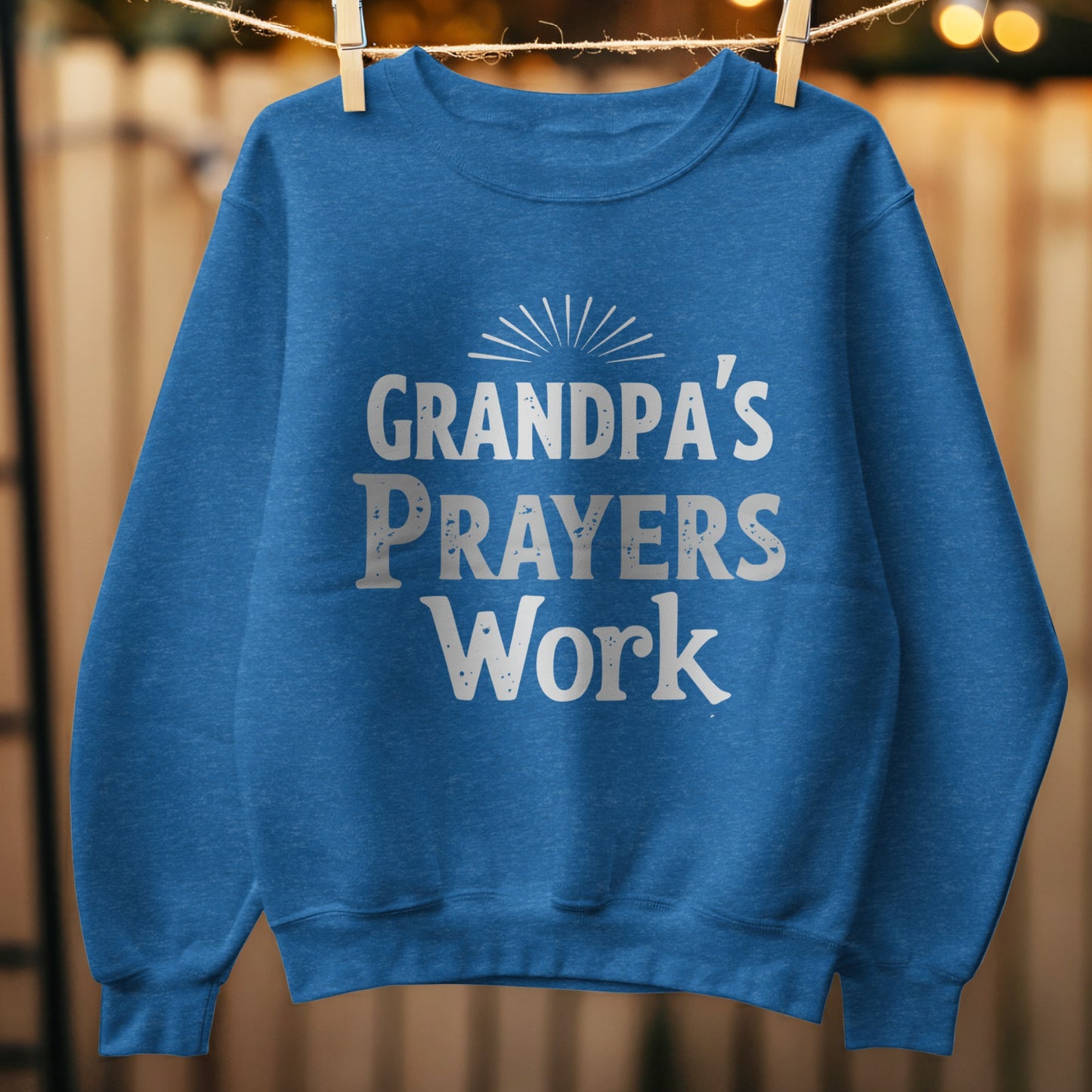 Grandpa's Prayers Work Sweatshirt product type