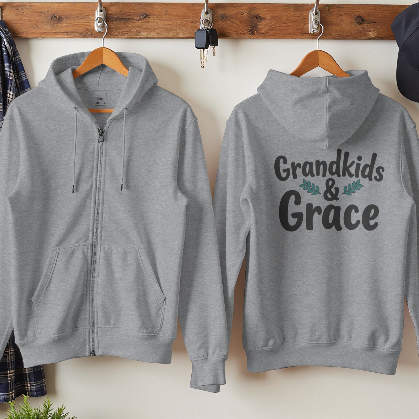 Grandkids and Grace Zip Up Hoodie product